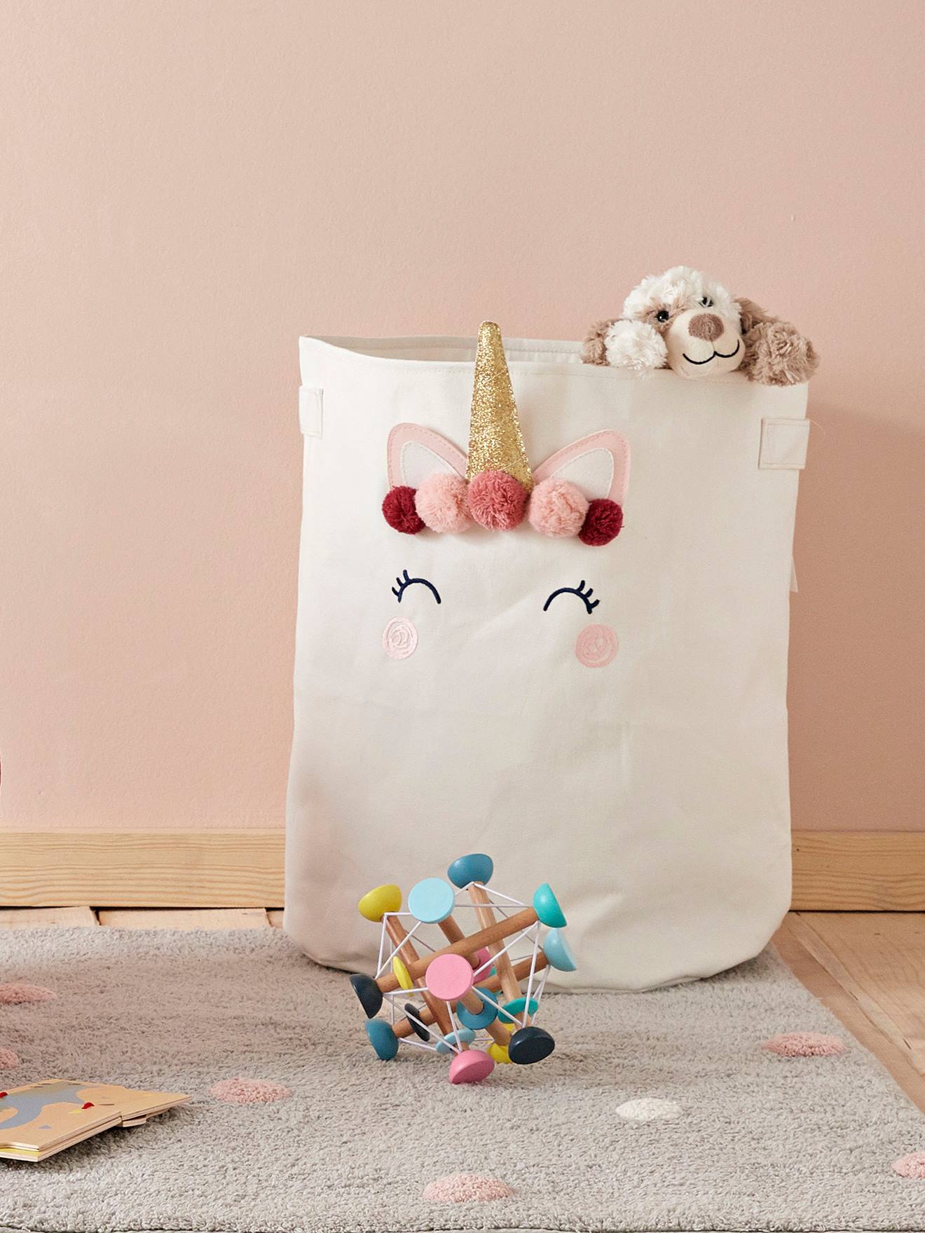 XL-Aufbewahrungskorb Einhorn Wäschekorb Kinderzimmer