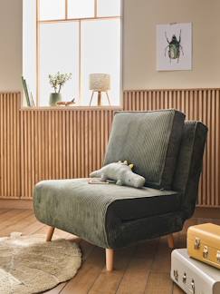vertbaudet Kindersessel LOUNGEFEELING mit Cordbezug ausklappbar Schlafsessel in rosa nude