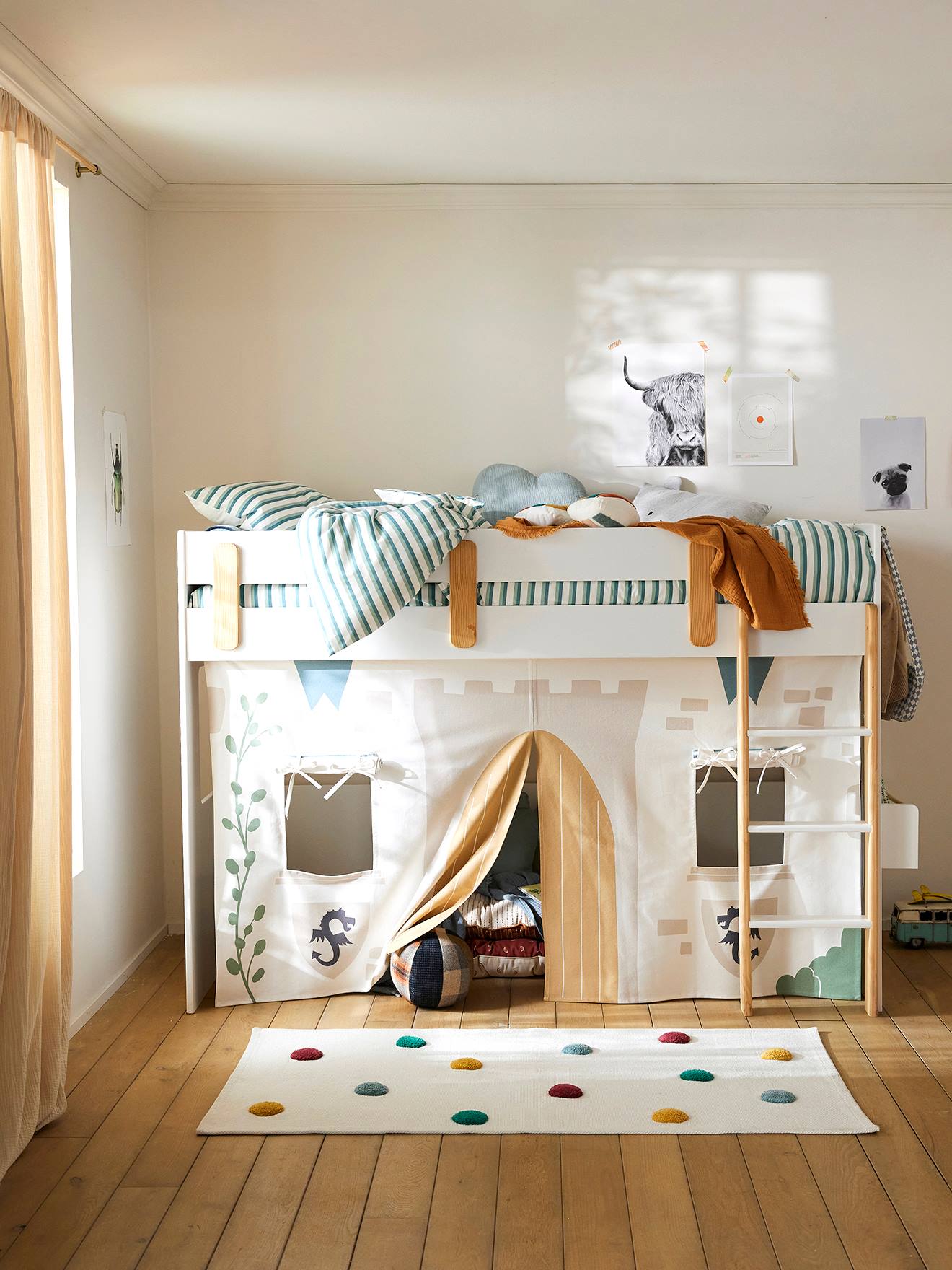 Kinderzimmer Bettvorhang für Hochbett EVEREST