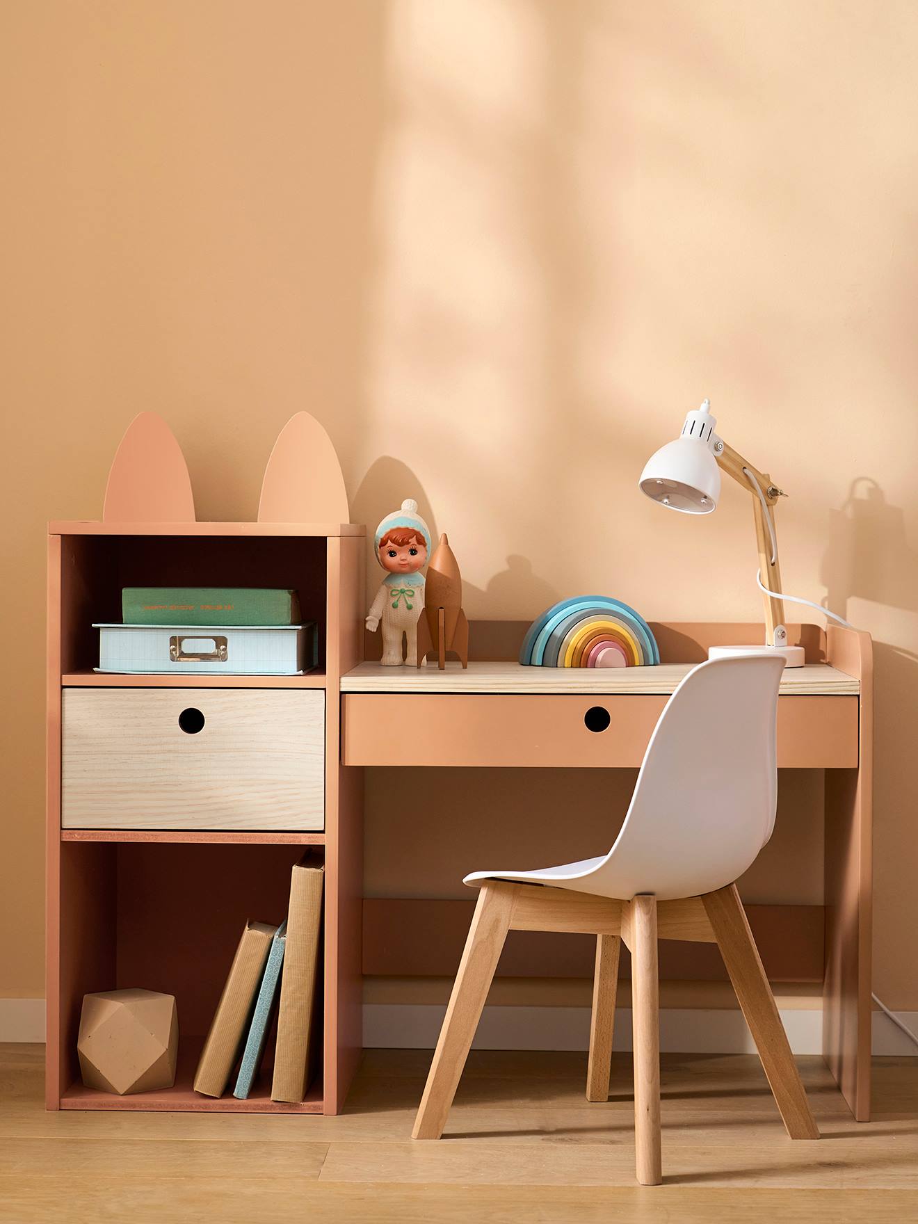 Vertbaudet Kinderschreibtisch Mit Fuchsohren Foxy Rost Einheitsgröße