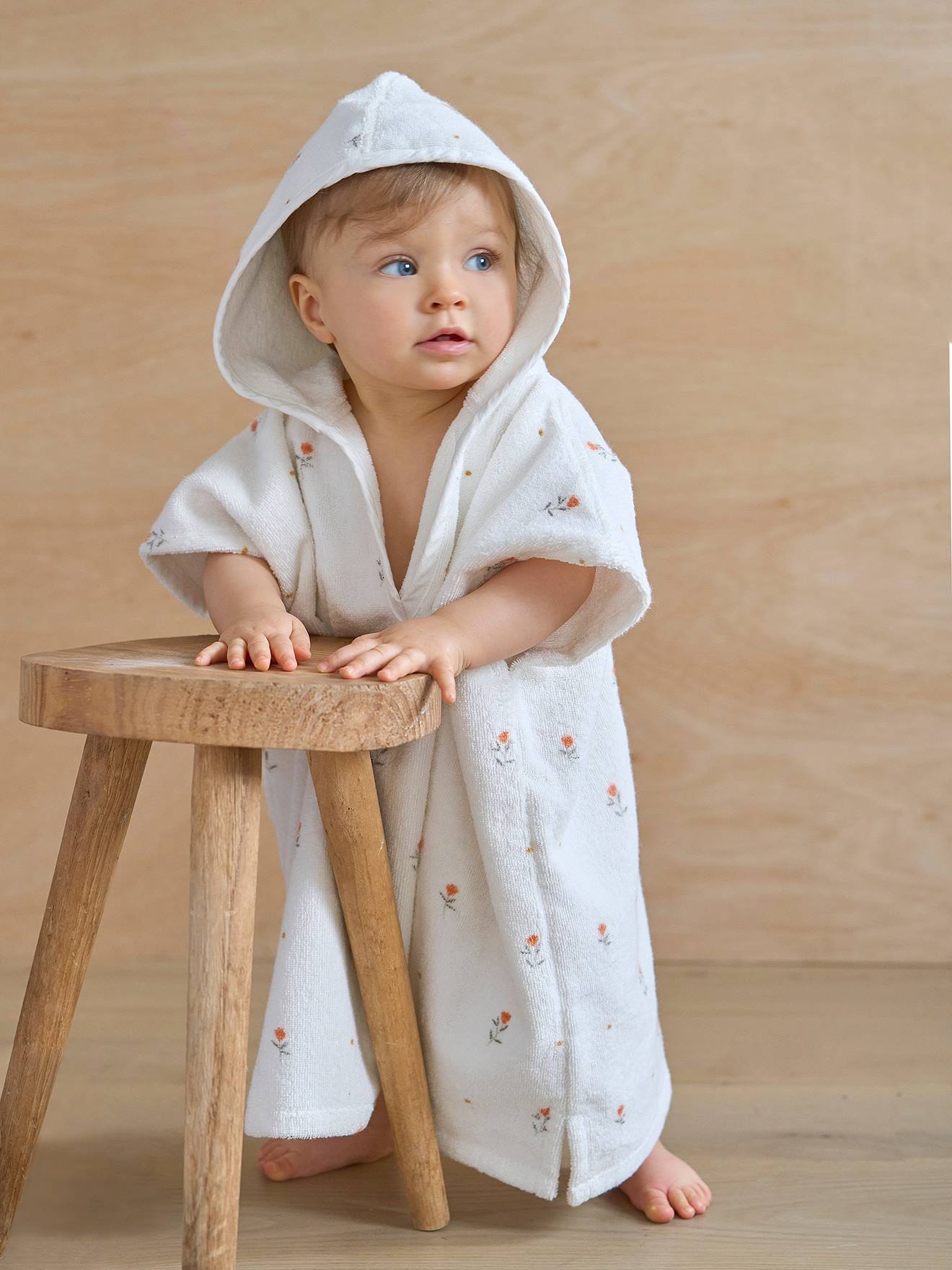 Baby Badeponcho GIVERNY mit Recycling-Baumwolle