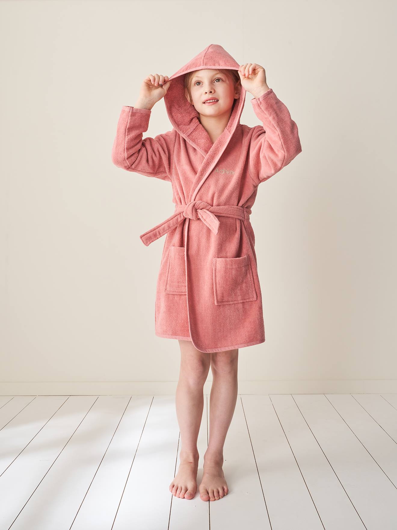 Thumbnail - Kinder Bademantel mit Recycling-Baumwolle