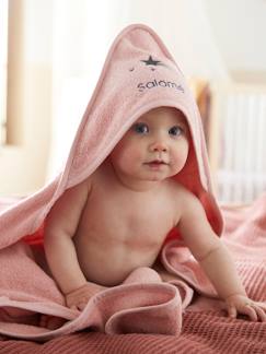 Babymode-Bademäntel & Badecapes-Baby Kapuzenbadetuch & Waschhandschuh, personalisierbar