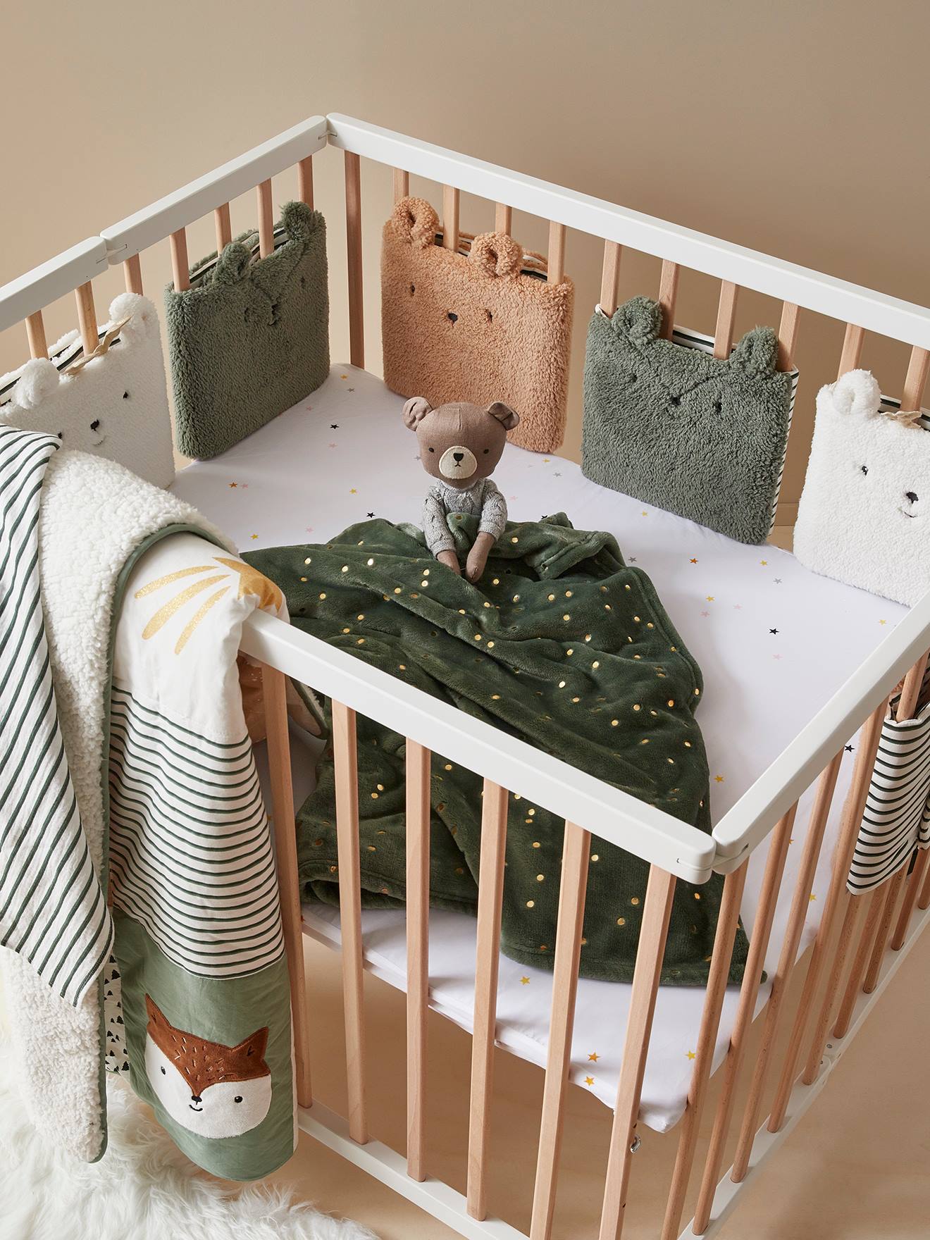 Baby Bettumrandung GRÜNER WALD
