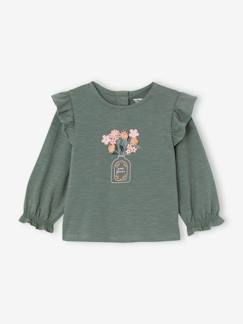 Babymode-Shirts & Rollkragenpullover-Mädchen Baby Volant-Shirt Oeko-Tex