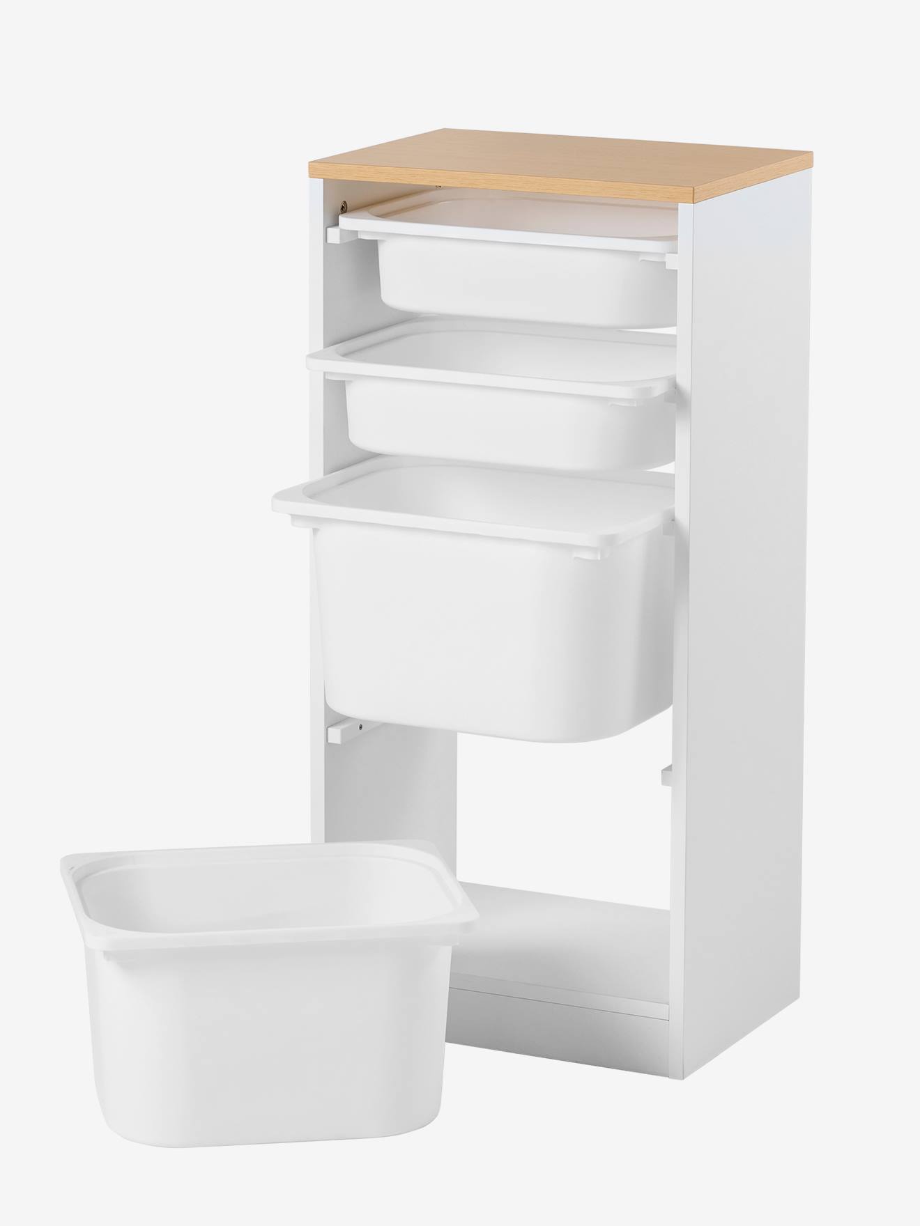 Thumbnail - Kinderzimmer Regal mit 4 Aufbewahrungskästen