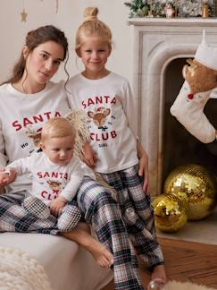 Maedchenkleidung-Mädchen Schlafanzug SANTA CLUB, Capsule Collection FAMILY Oeko-Tex