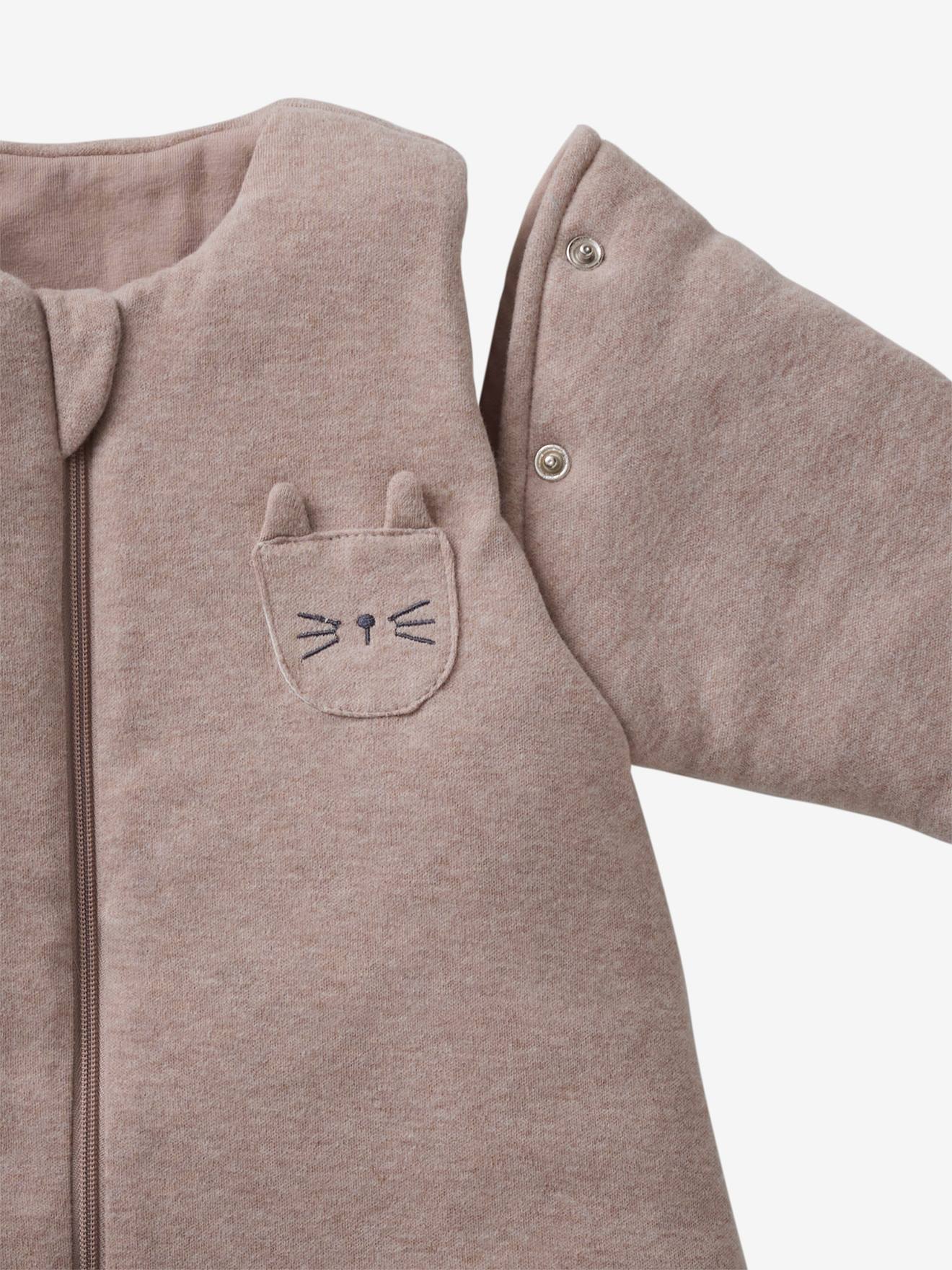 Thumbnail - Baby Overall mit Fuß und abnehmbaren Ärmeln KLEINE KATZE