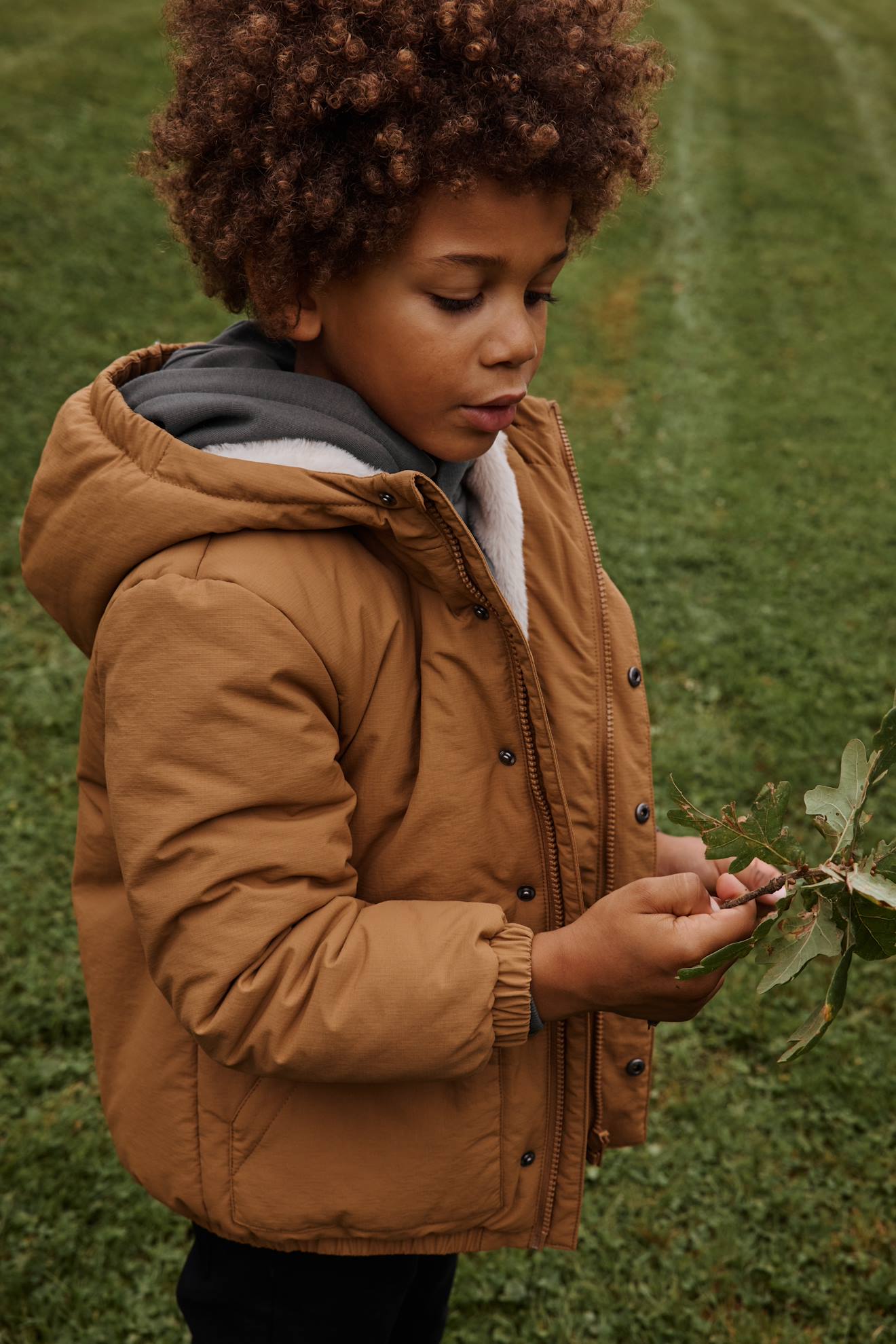 Thumbnail - Jungen Winterjacke mit Kapuze und Webpelzfutter