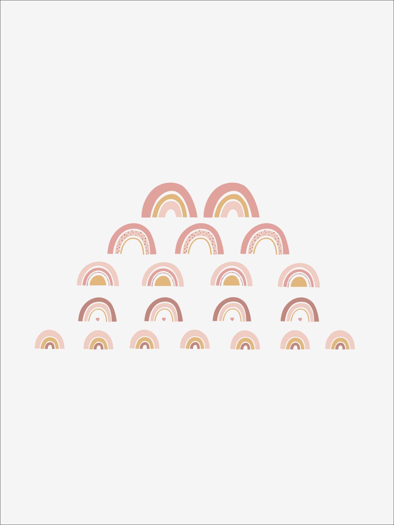 Thumbnail - 20er-Pack Kinderzimmer Wandsticker REGENBOGEN