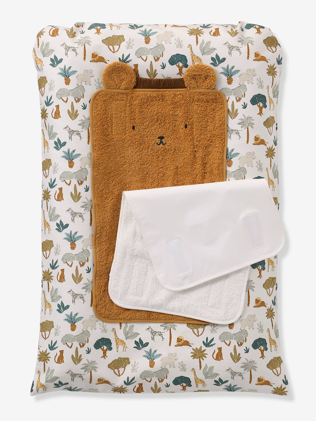 Thumbnail - Baby Wickelauflagen-Set SAVANNE mit 2 Wickelunterlagen