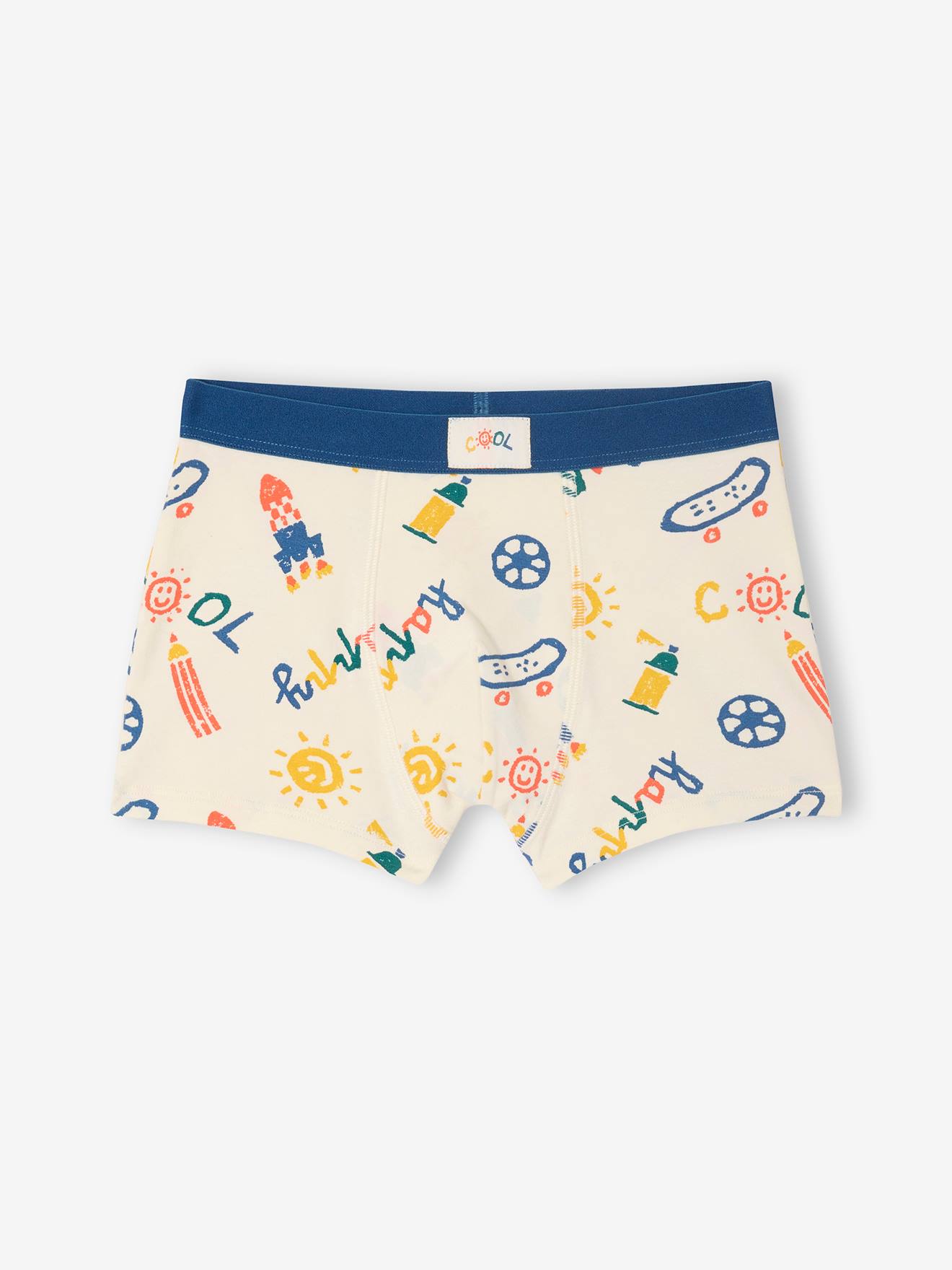 Thumbnail - Bio-Kollektion: 5er-Pack Jungen Stretch-Boxershorts COOL