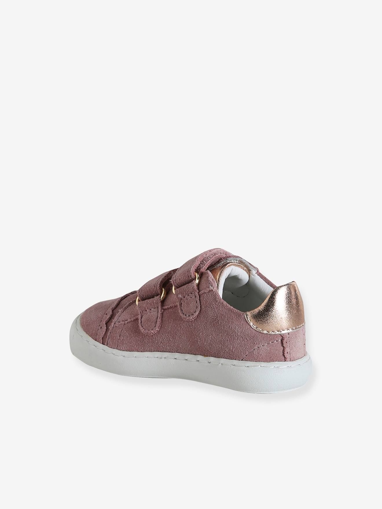 Thumbnail - Baby Klett-Sneakers ausgestanzte Motive pudrig