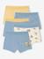 Bio-Kollektion: 5er-Pack Jungen Stretch-Boxershorts himmelblau 1