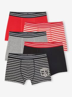 Jungenkleidung-Bio-Kollektion: 5er-Pack Jungen Boxershorts SAILOR
