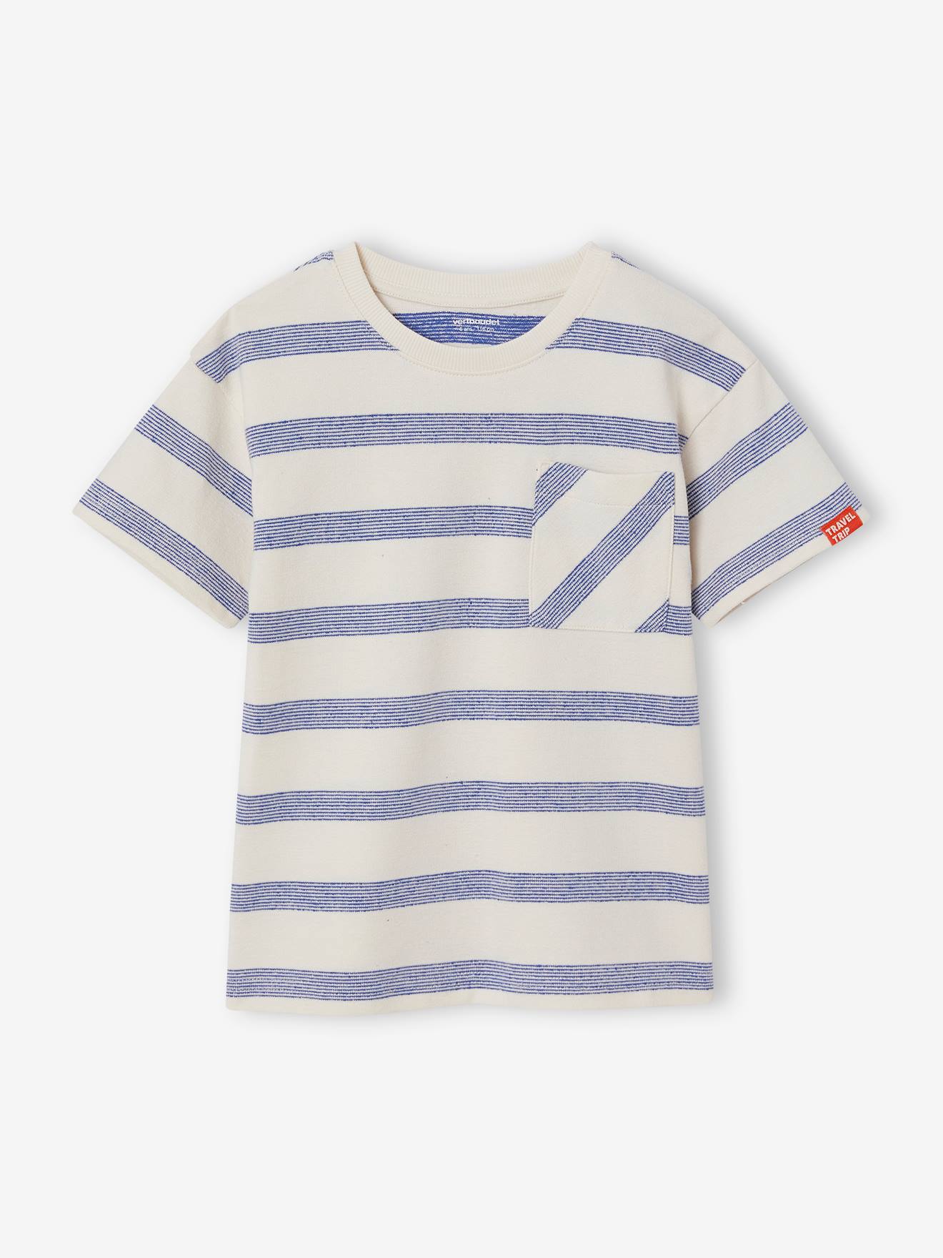 Jungen T-Shirt aus Strick mit Streifen