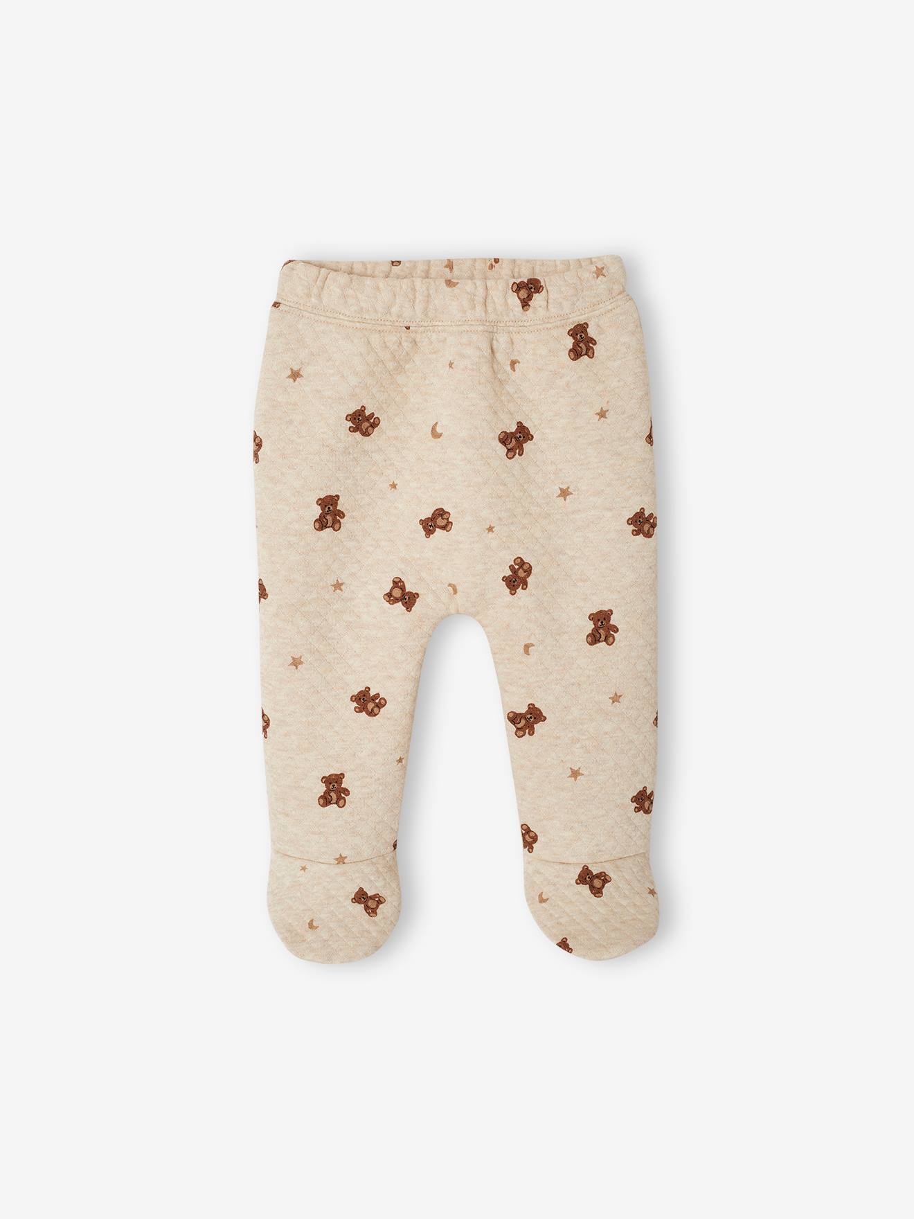 Thumbnail - Baby-Set mit Teddyprint: Wickeljacke & Hose