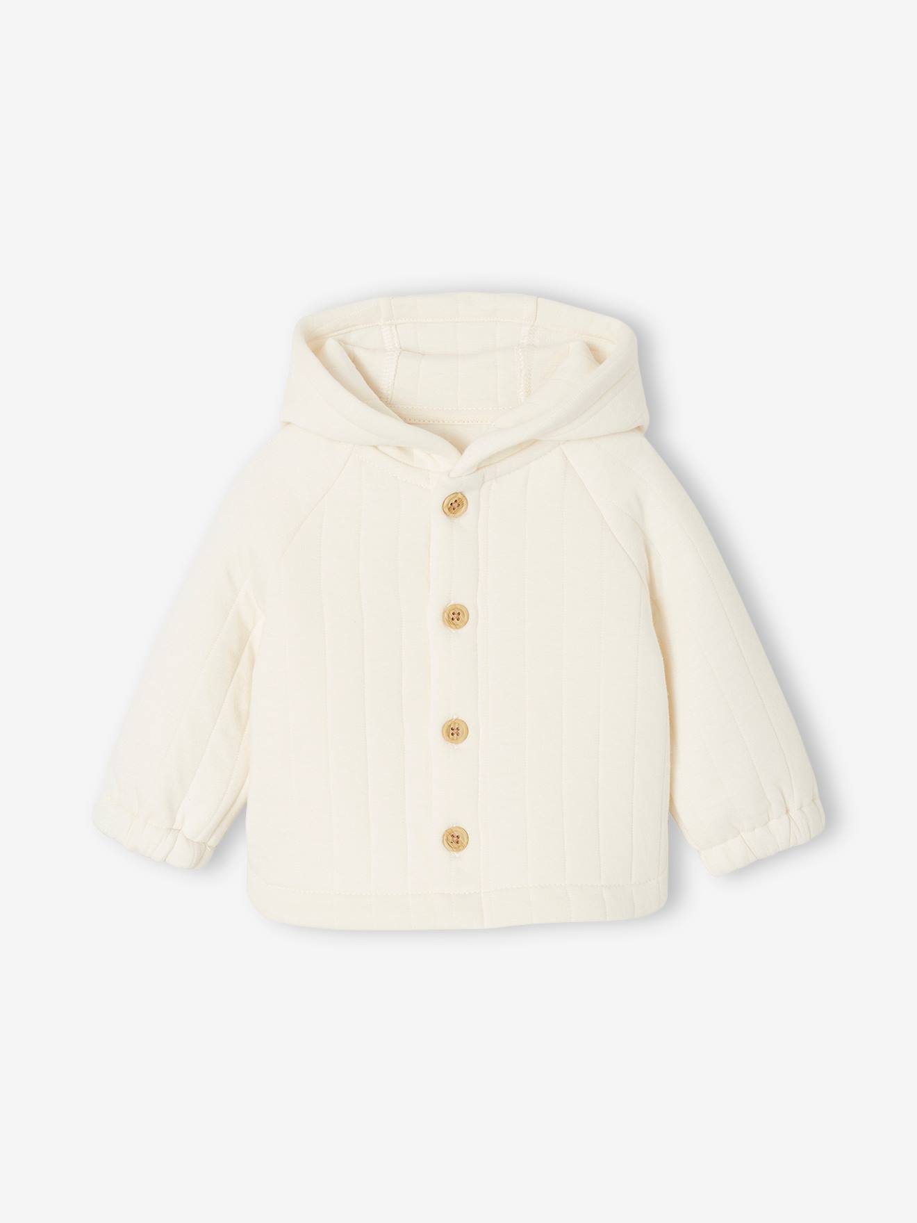 Gesteppte Baby Sweatjacke mit Kapuze