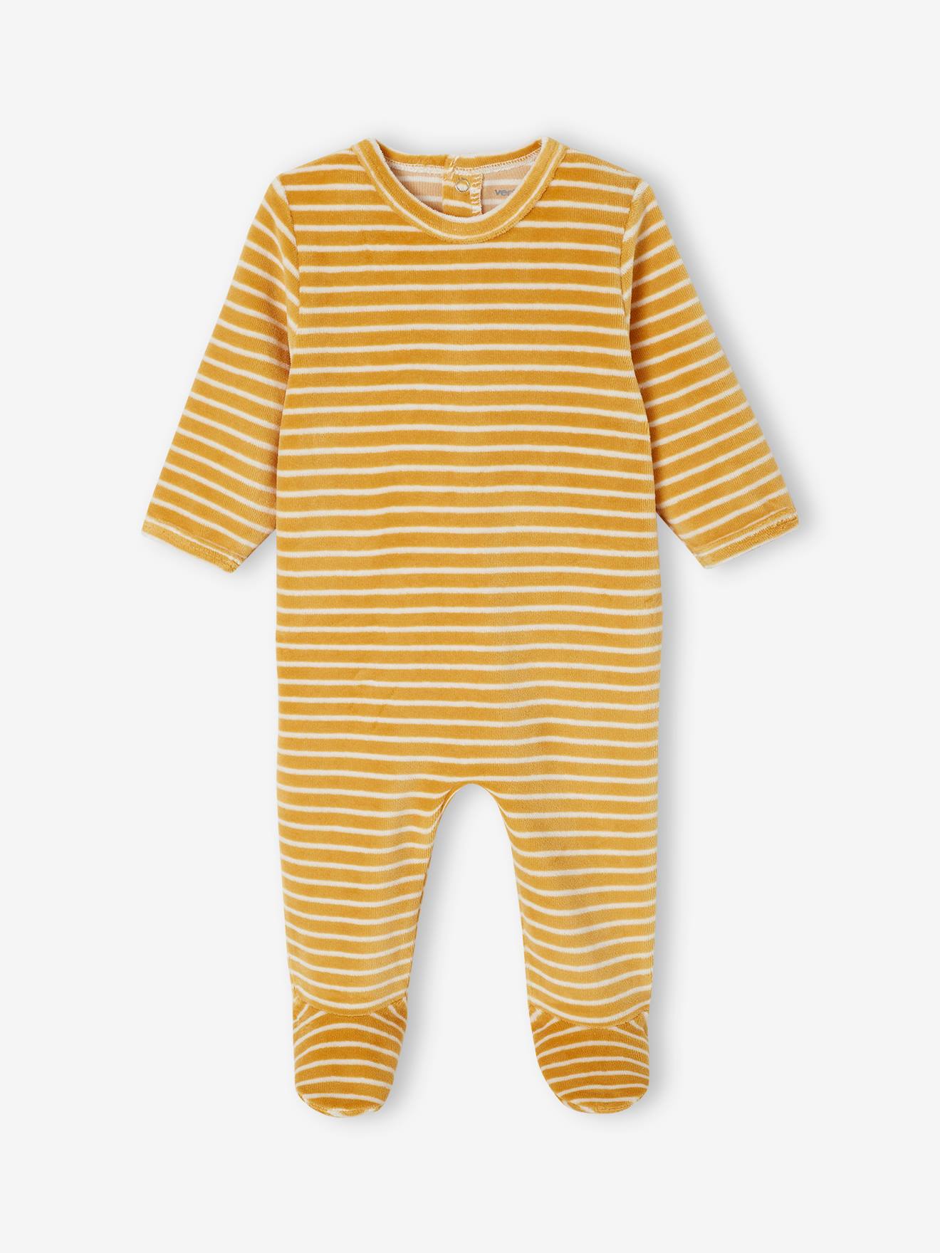 Thumbnail - 2er-Pack Baby Samt-Strampler mit Recycling-Polyester
