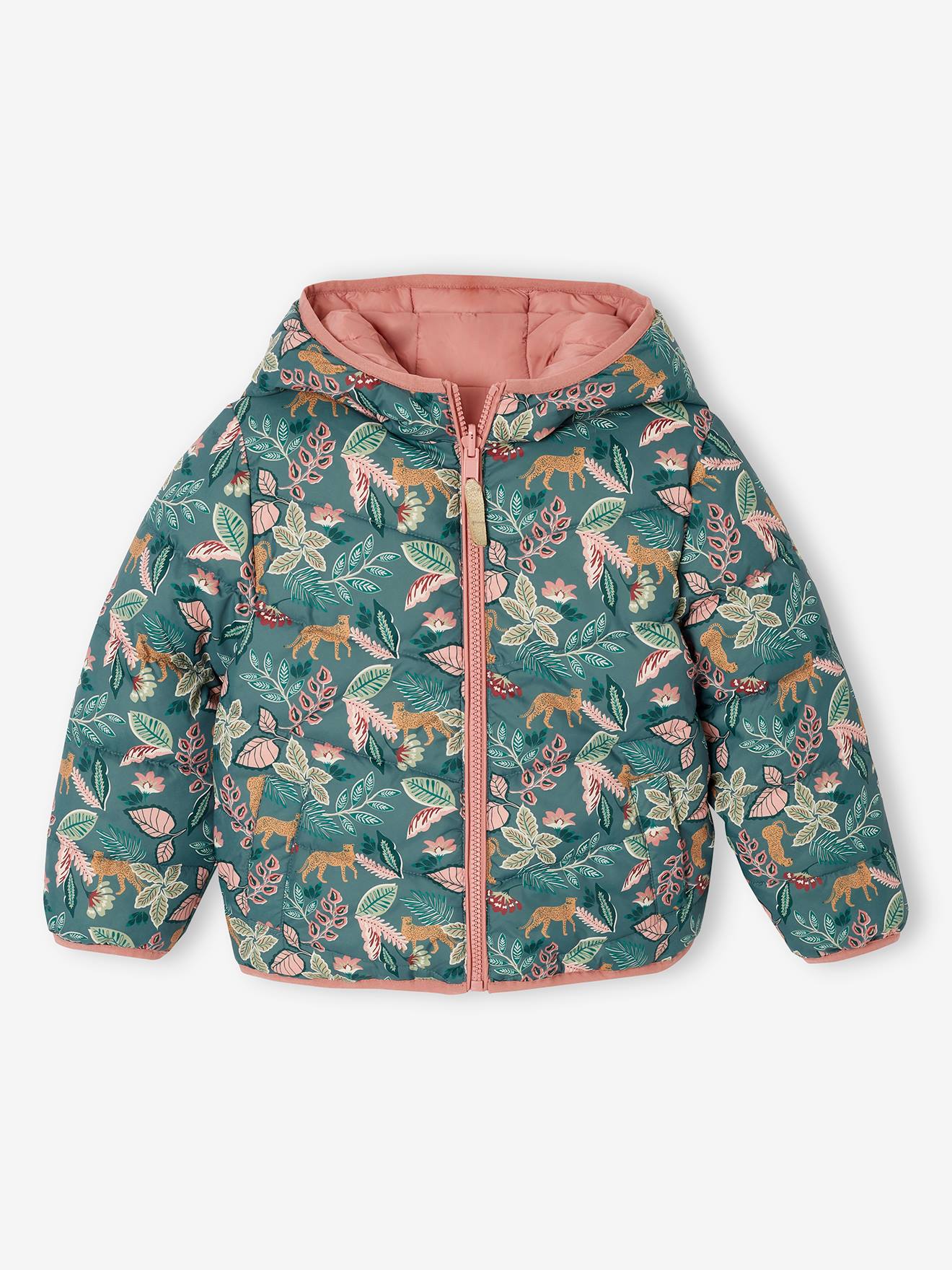 Thumbnail - Leichte Mädchen Wende-Steppjacke mit Recycling-Polyester