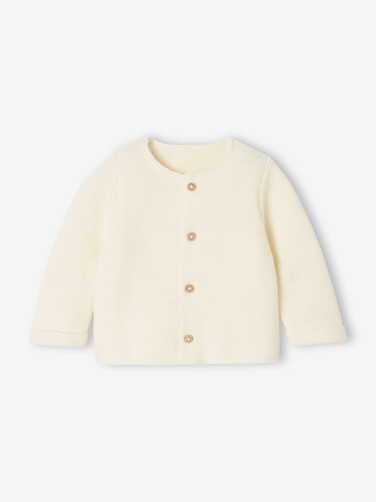 Baby Strickjacke aus Baumwolle BASIC