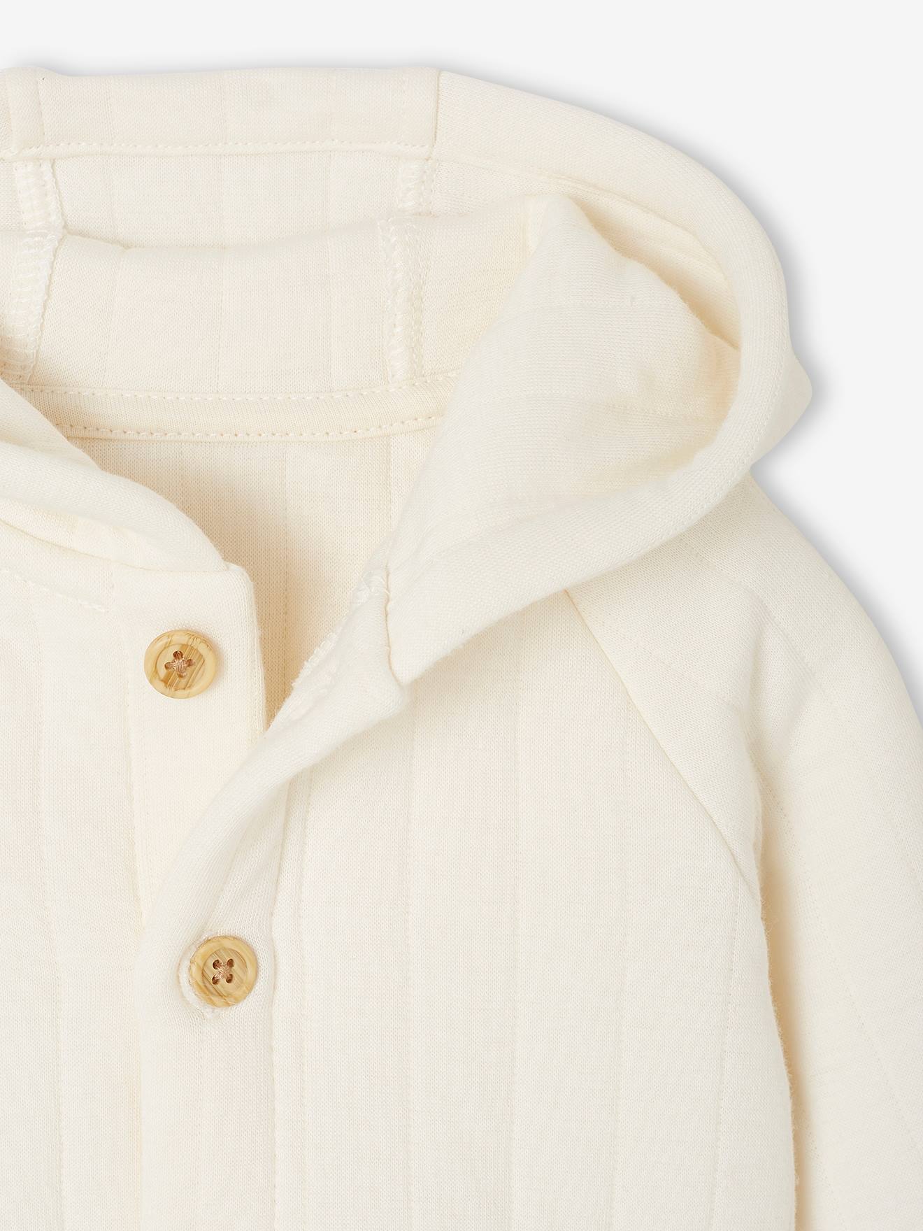 Thumbnail - Gesteppte Baby Sweatjacke mit Kapuze