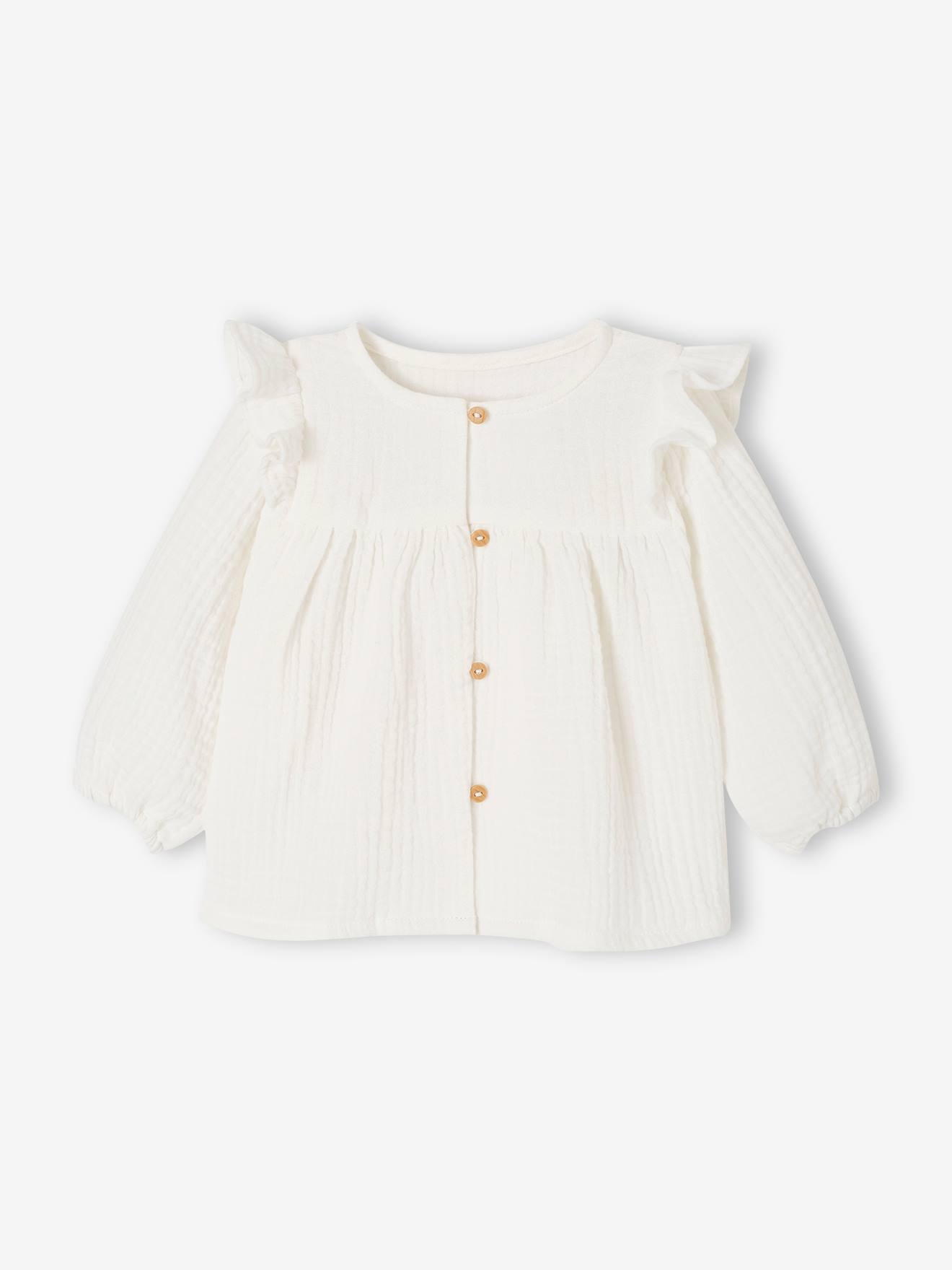 Mädchen Baby Volant-Bluse
