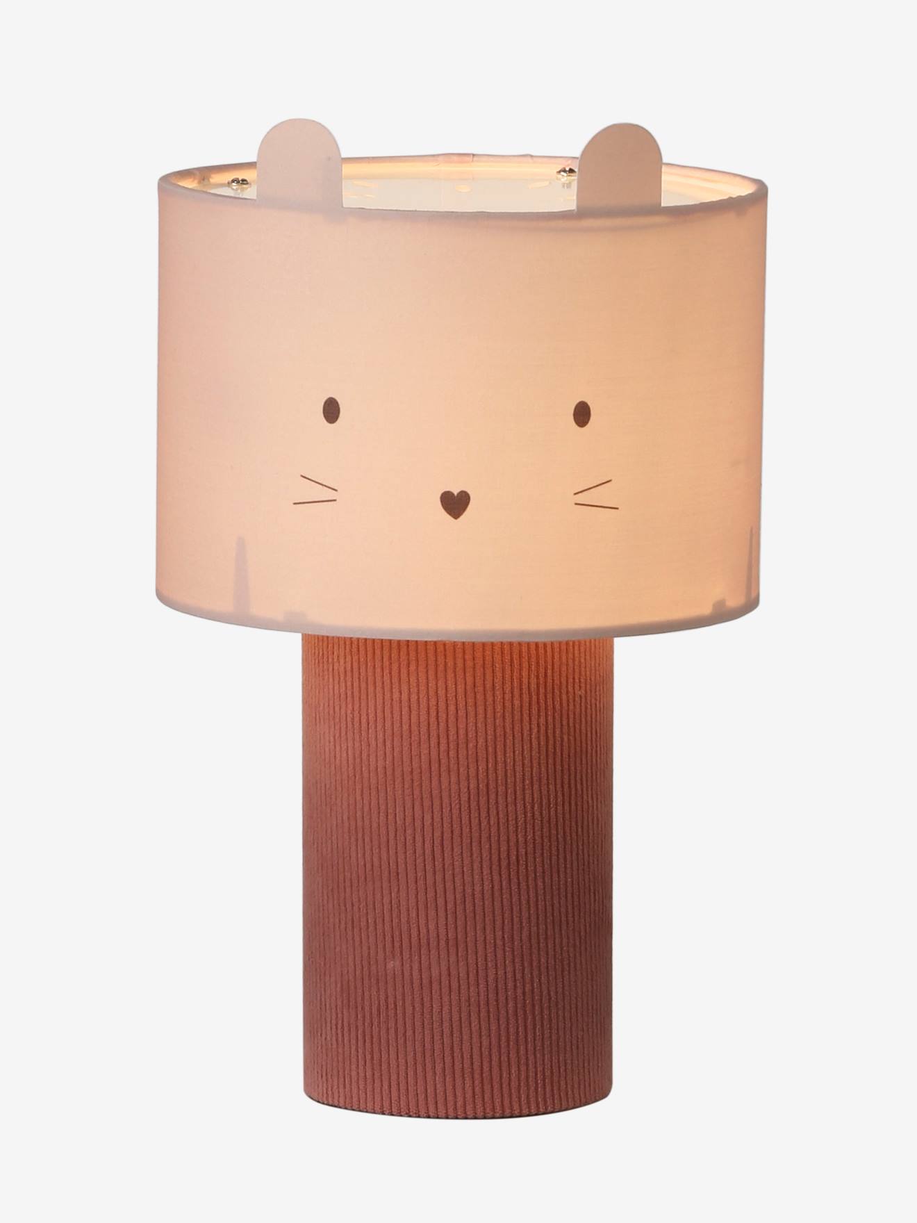 Thumbnail - Nachttischlampe mit Mauskopf & Samt-Fuß LANDHAUS