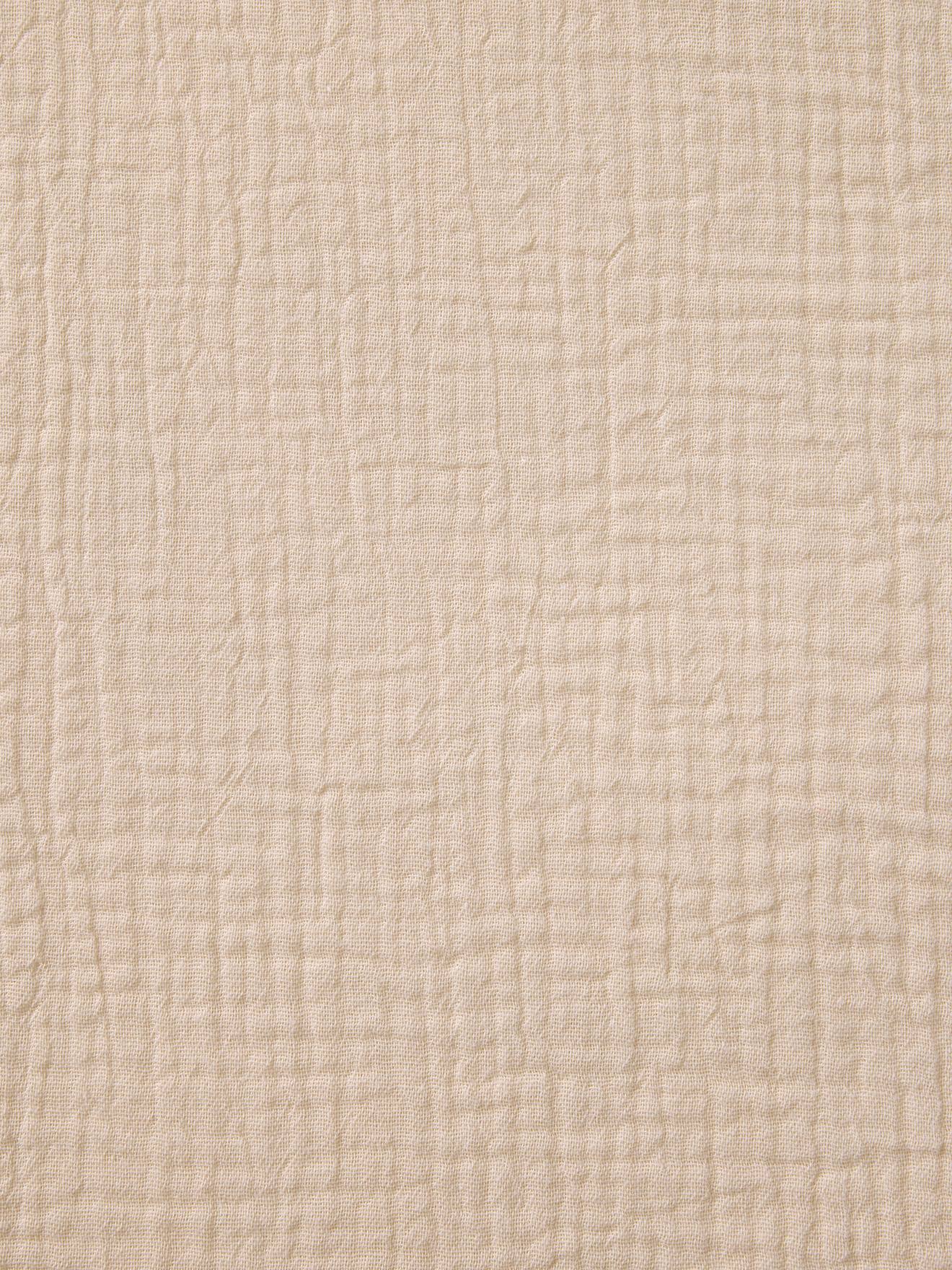 Thumbnail - Bio-Kollektion: Baby Spannbettlaken aus einfarbigem Musselin vanille