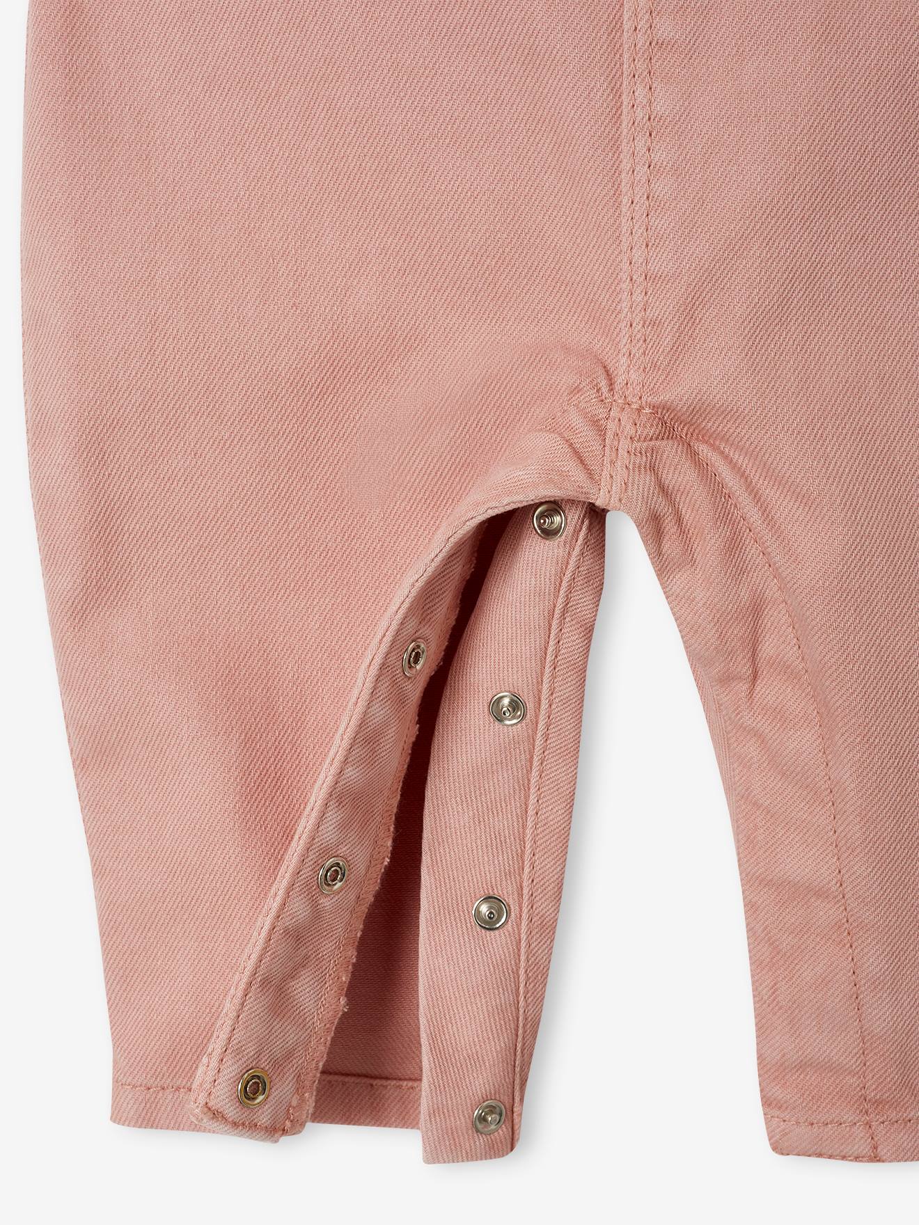 Thumbnail - Baby Latzhose mit Volants pudrig