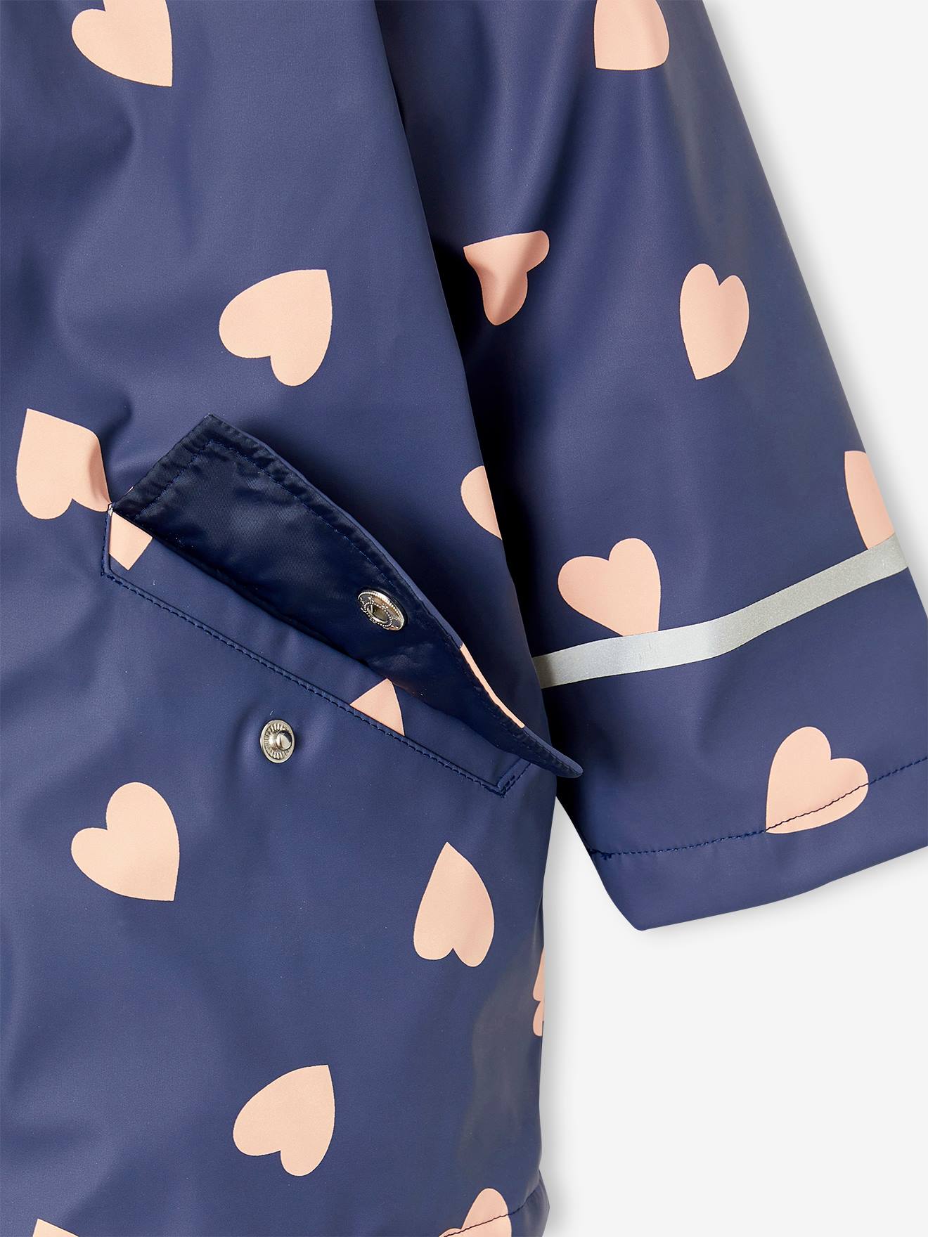 Thumbnail - Warme Regenjacke mit Kapuze & Teddyfleece-Futter Mädchen -