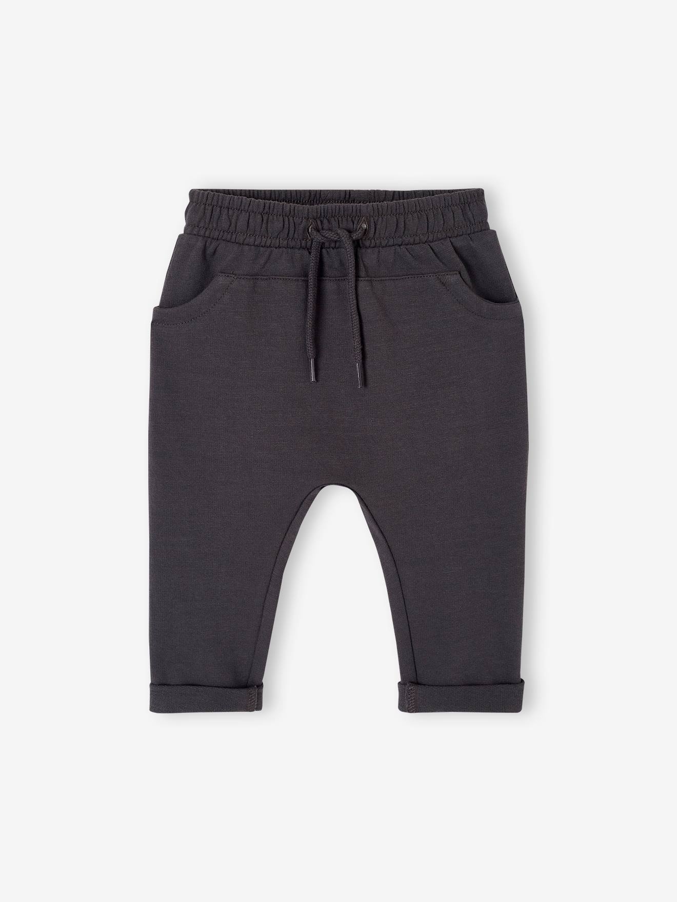 Thumbnail - 2er-Pack Baby Sweathosen mit Dehnbund BASIC cappuccino