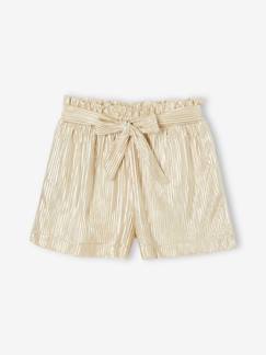 Maedchenkleidung-Festliche Mädchen Shorts in Glanzoptik