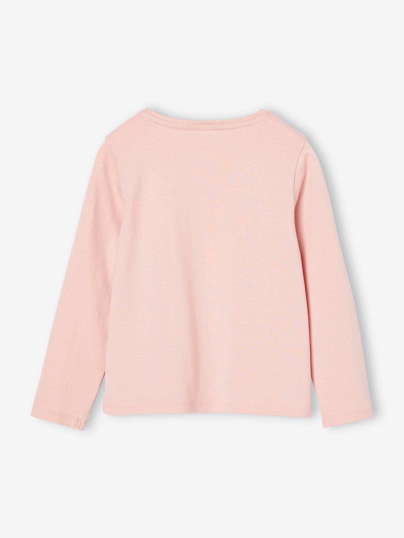 Thumbnail - Mädchen Shirt mit Glitzerherz und Recycling-Baumwolle BASIC pudrig
