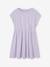 Mädchen-Set: Geblümte Jacke mit Steppnähten & Kleid rosa+violett 11