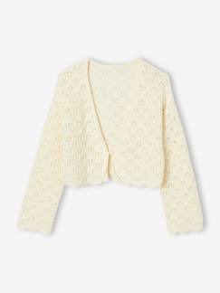 Maedchenkleidung-Gehäkelter Mädchen Cardigan