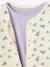 Mädchen-Set: Geblümte Jacke mit Steppnähten & Kleid rosa+violett 16
