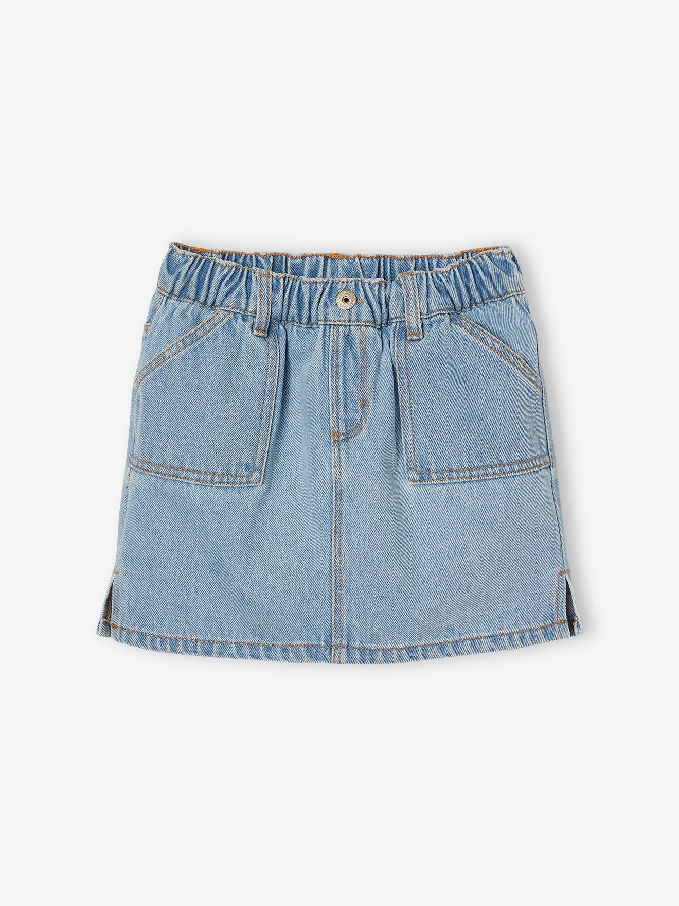 Mädchen Jeansrock BASIC helles