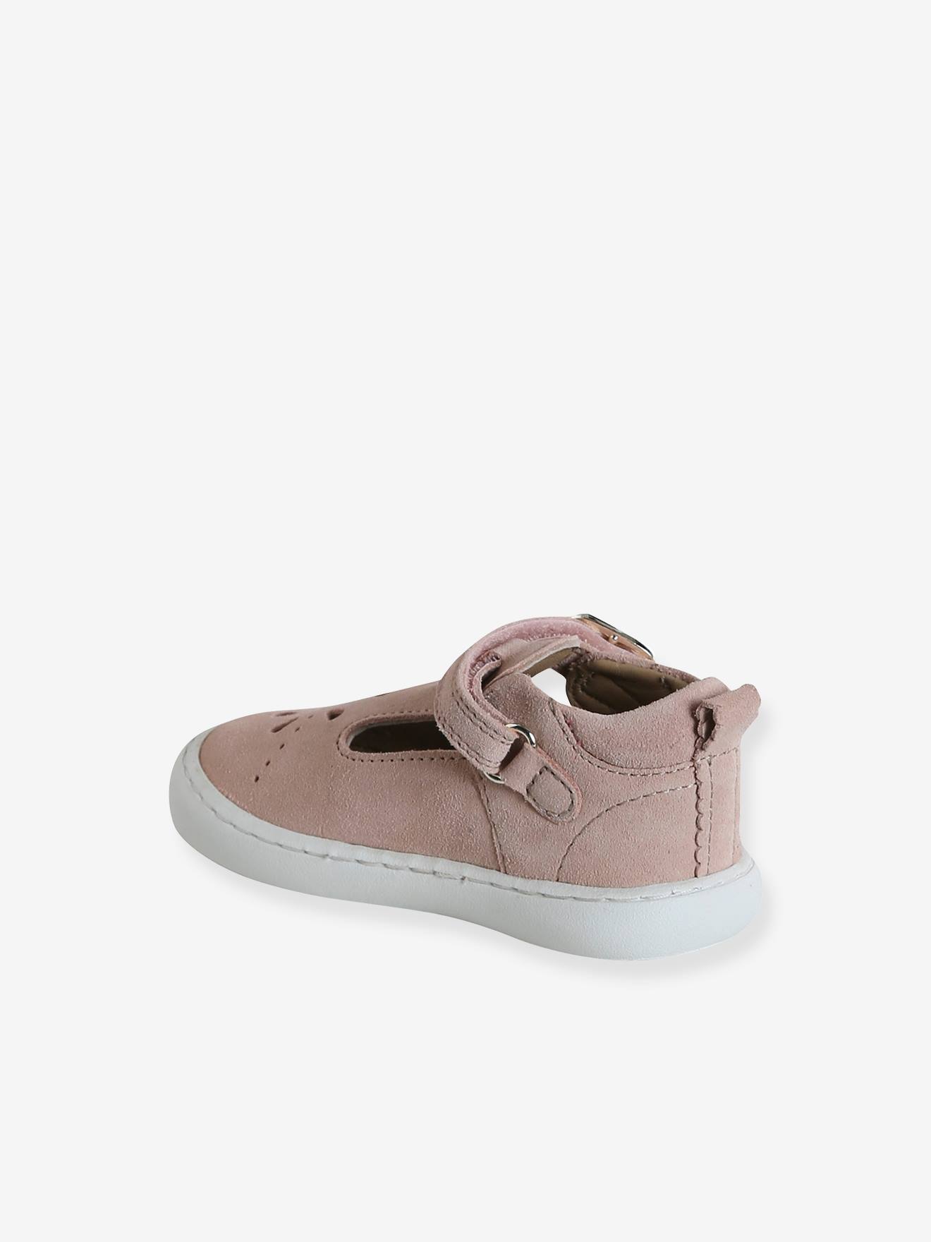 Thumbnail - Baby Spangenschuhe aus Leder pudrig