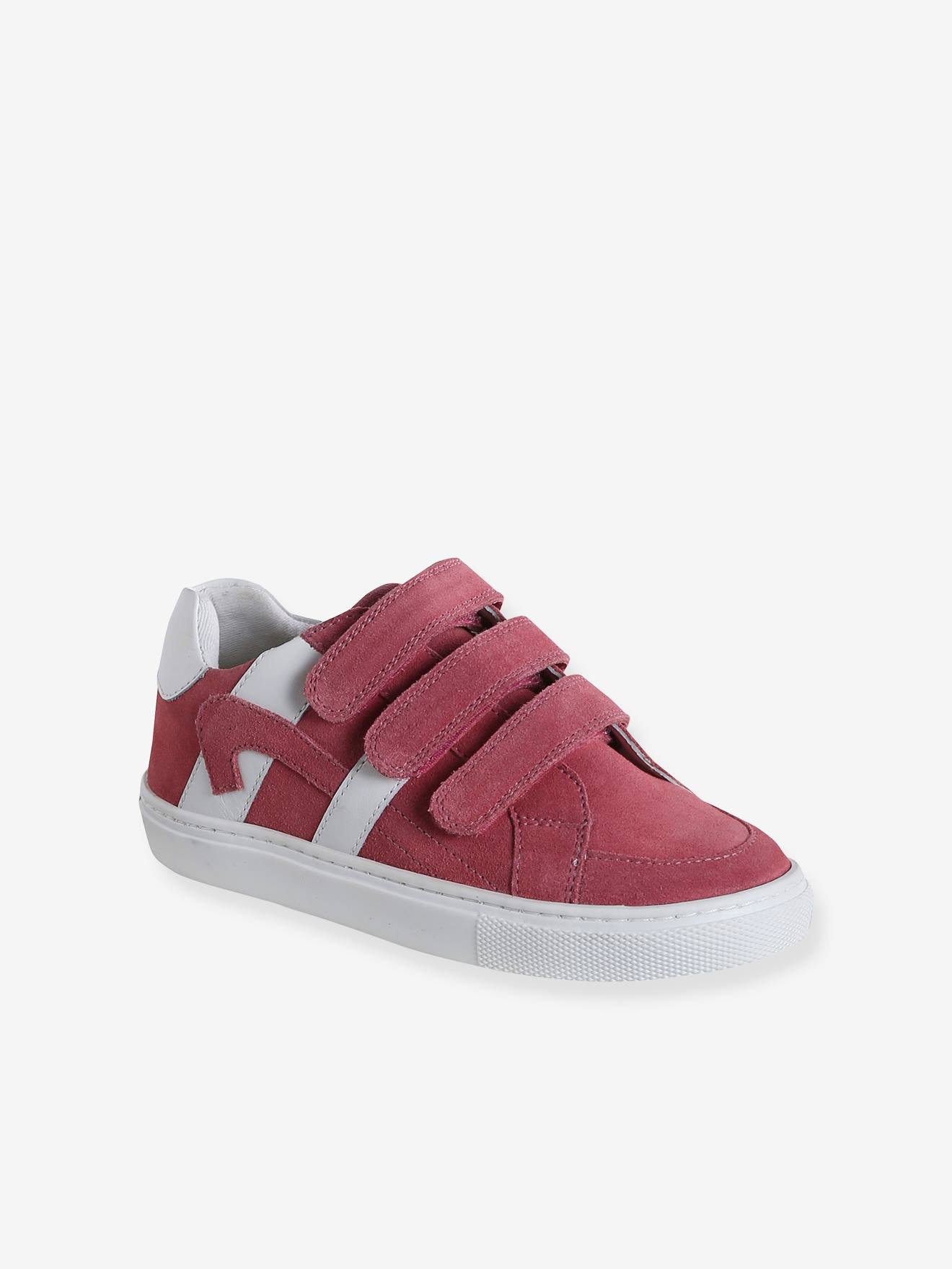 Kinder Ledersneakers mit Klettverschluss