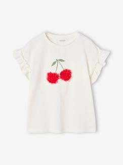 Maedchenkleidung-Mädchen T-Shirt mit Volantärmeln