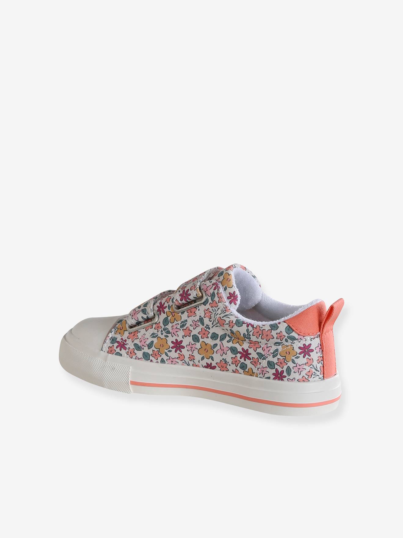 Thumbnail - Mädchen Klett-Sneakers mit Blumen und Anziehtrick