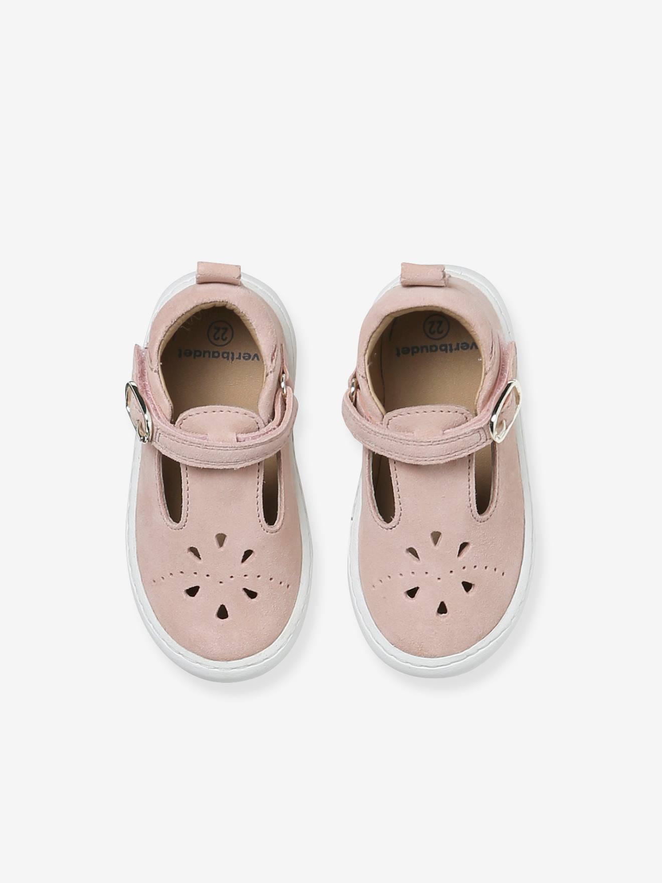 Thumbnail - Baby Spangenschuhe aus Leder pudrig