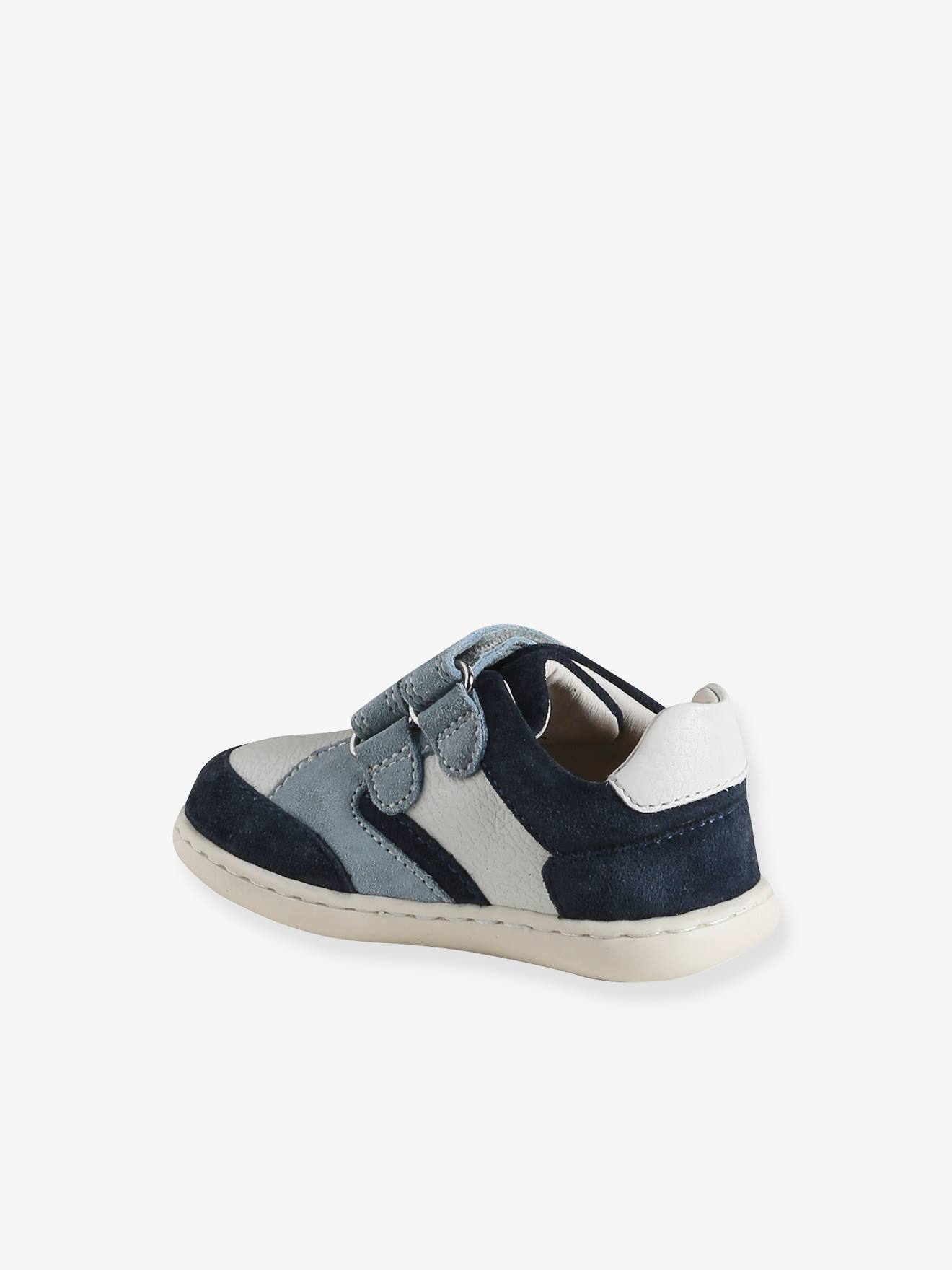 Thumbnail - Baby Lauflern-Sneakers mit Klett aus weichem Leder set
