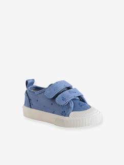 Kinderschuhe-Babyschuhe-Babyschuhe Jungen-Baby Stoff-Sneakers mit Klett und Printmuster
