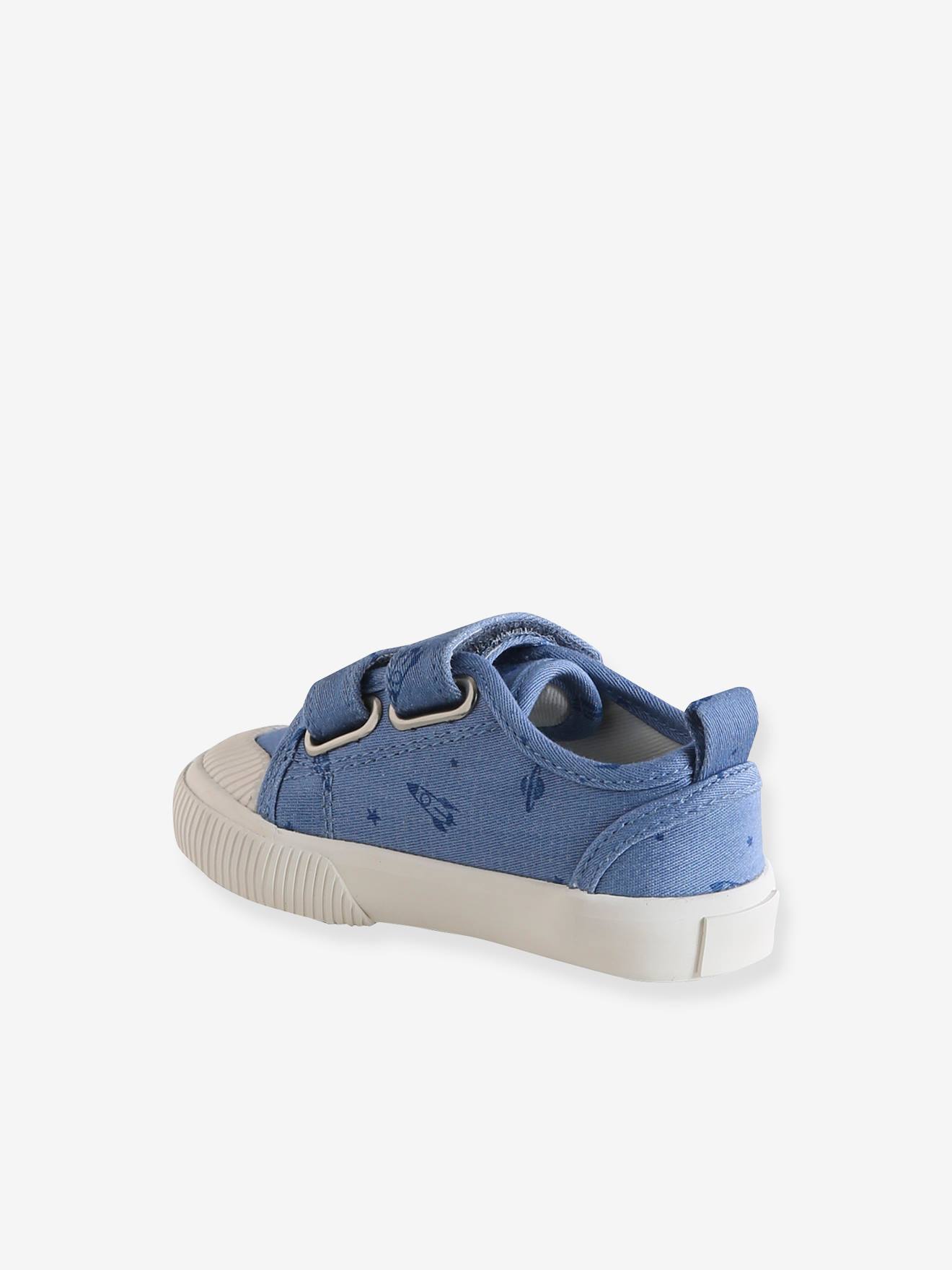 Thumbnail - Baby Stoff-Sneakers mit Klett und Printmuster