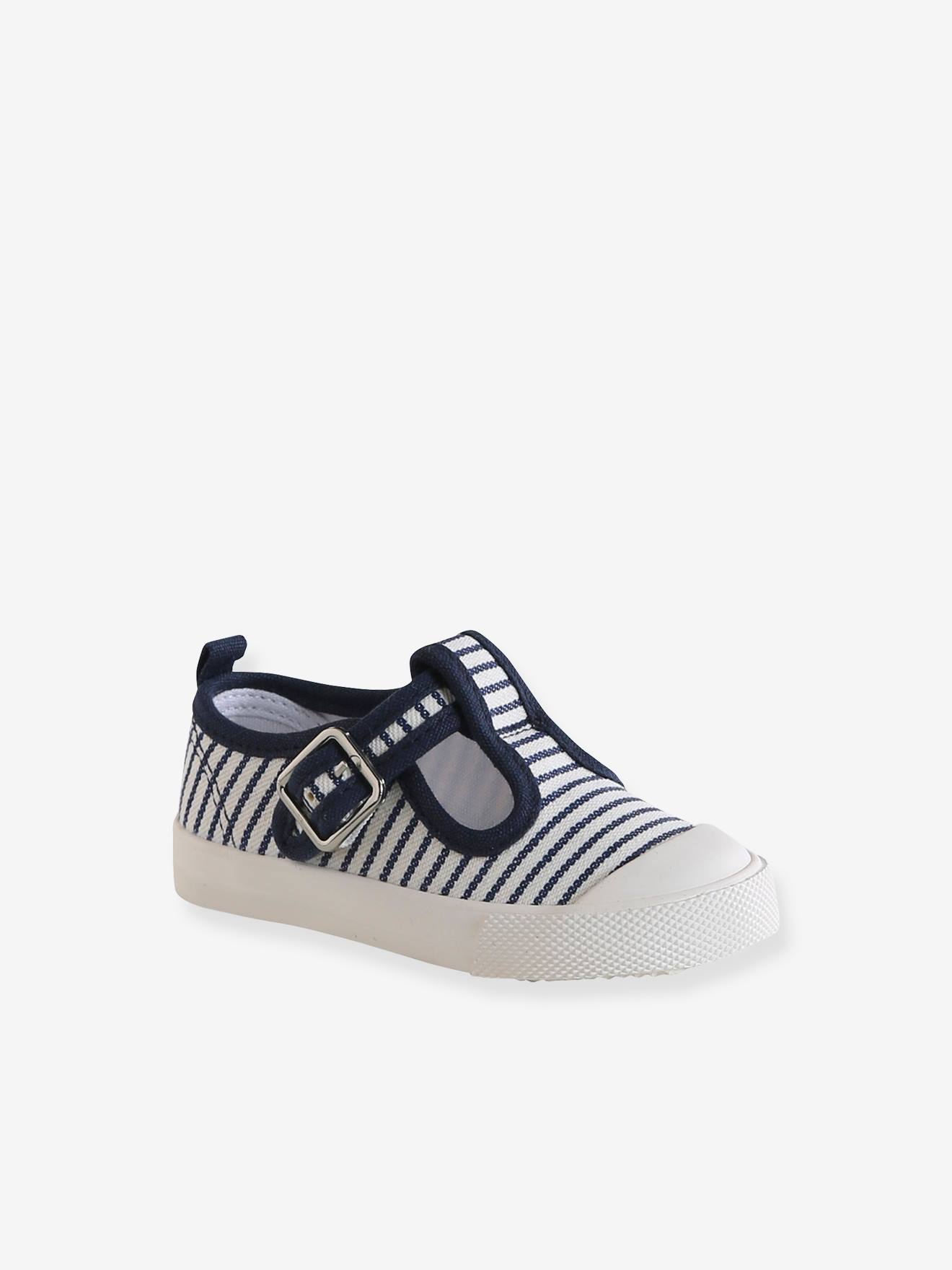 Thumbnail - Baby Stoffschuhe mit Schnalle