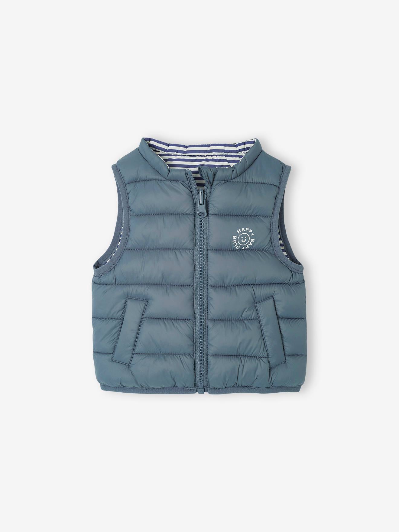 Thumbnail - Wendbare Baby Steppweste mit Reißverschluss und Recycling-Polyester