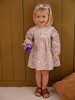 Babymode-Kleider & Röcke-Mädchen Baby-Set mit Blumen: Kleid & Haarband