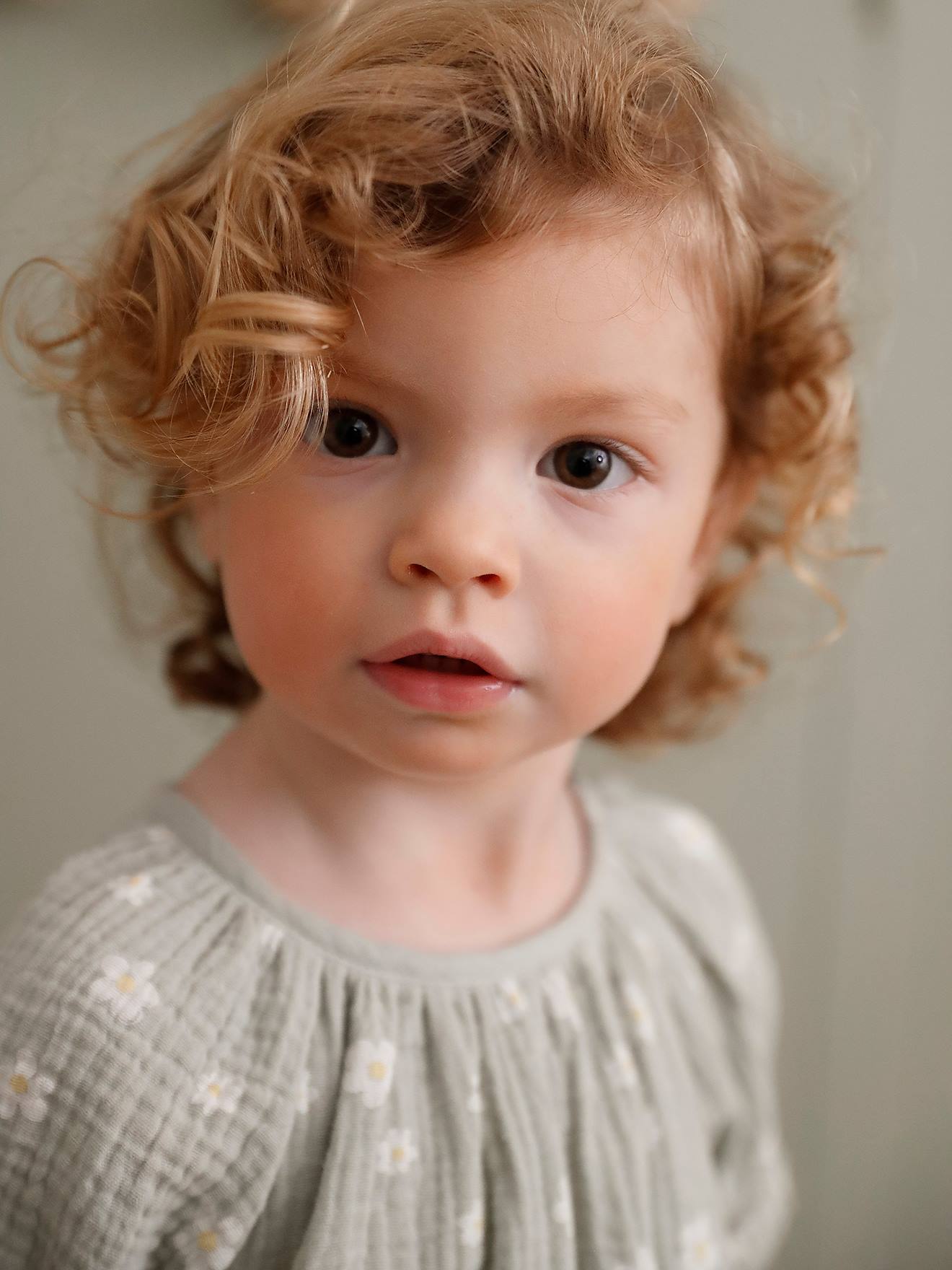 Bedruckte Baby Musselin-Bluse